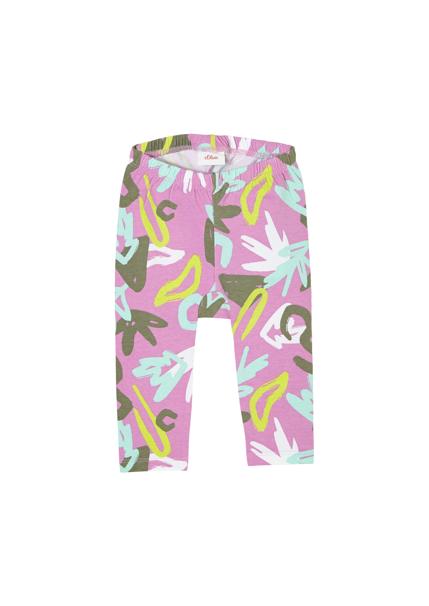 s.Oliver - Leggings mit Allover-Print, Babys, mehrfarbig|pink