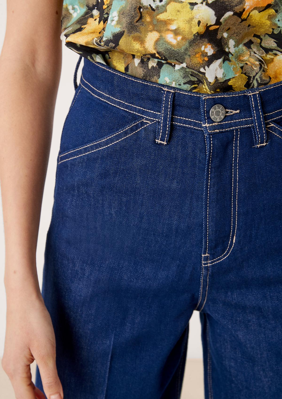 Suri Jeans / Regular Fit / High Rise / Wide Leg - dark blue | s.Oliver