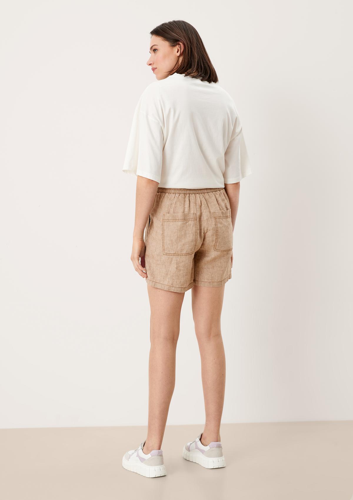 s.Oliver Regular: Shorts aus Leinen