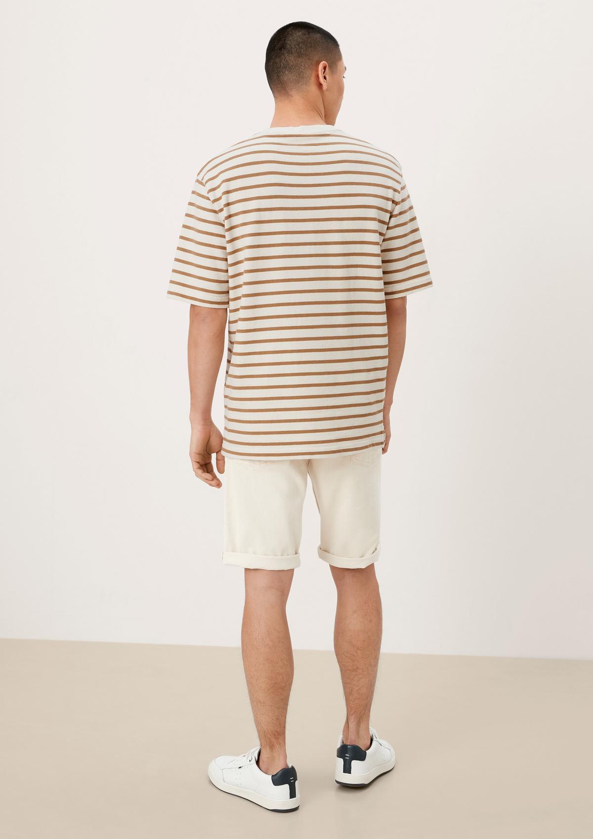 s.Oliver Striped top with a breast pocket