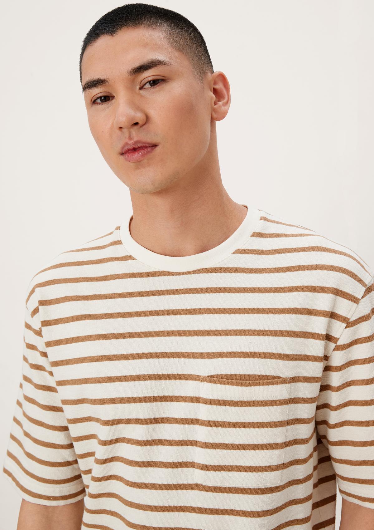 s.Oliver Striped top with a breast pocket