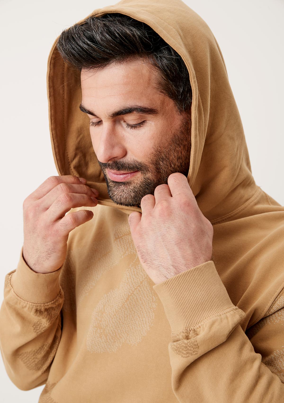 s.Oliver Hoodie with a leaf motif