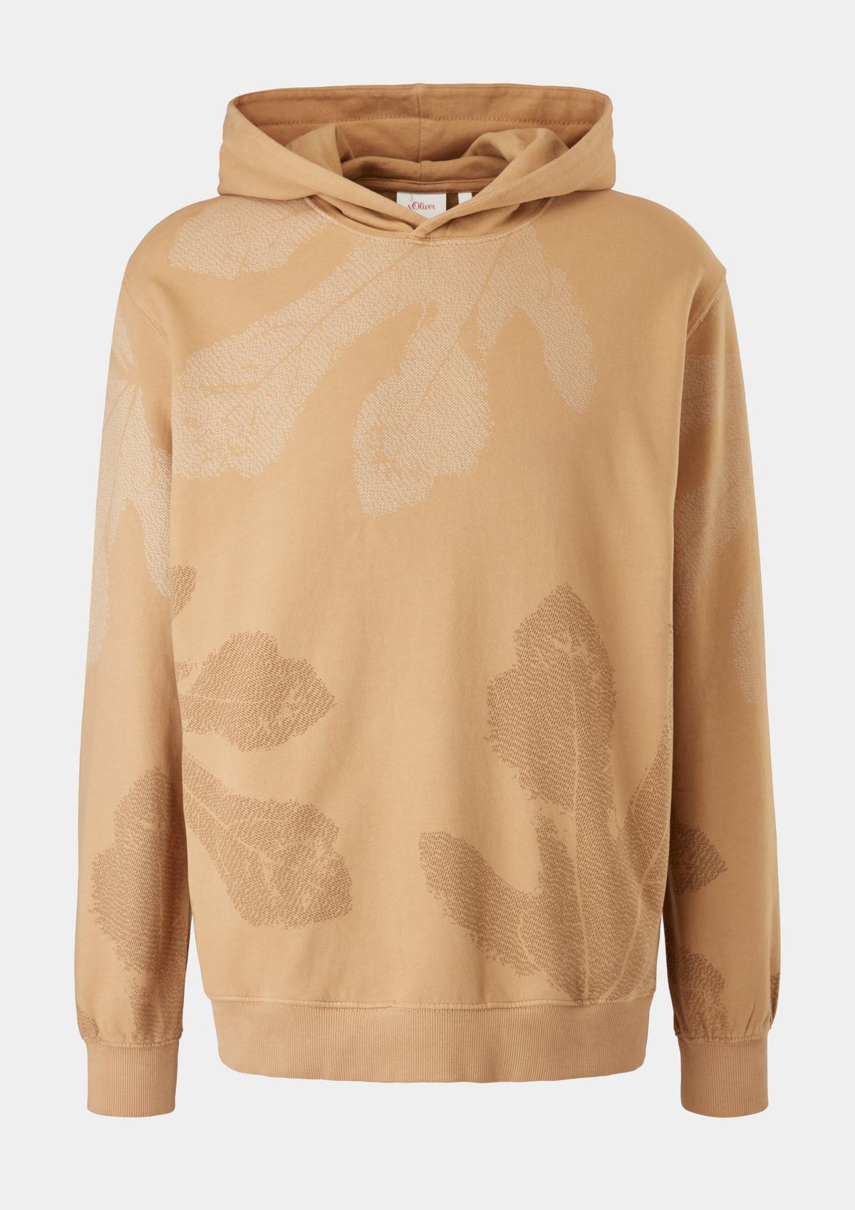 s.Oliver Hoodie with a leaf motif