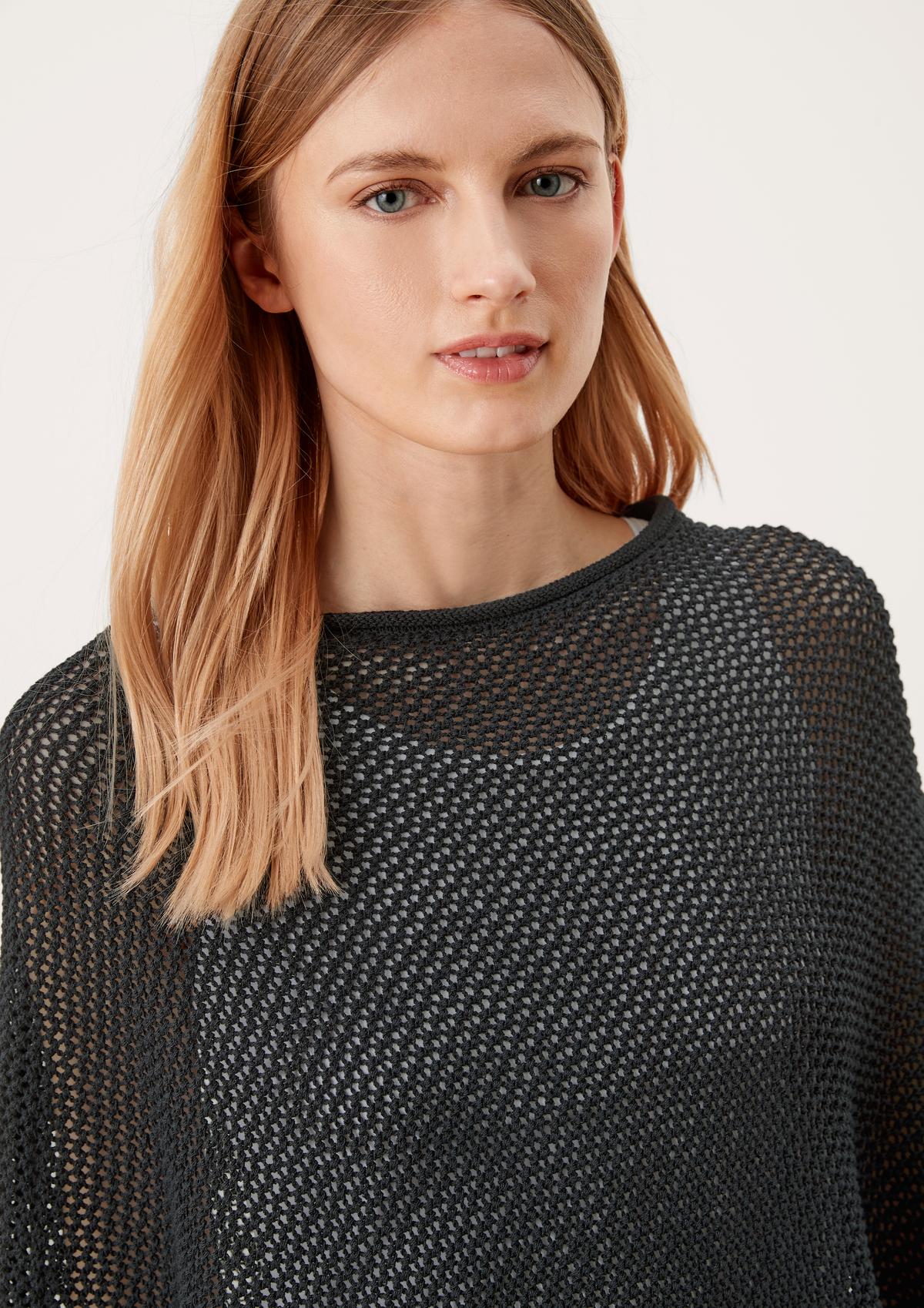 s.Oliver Textured knit poncho
