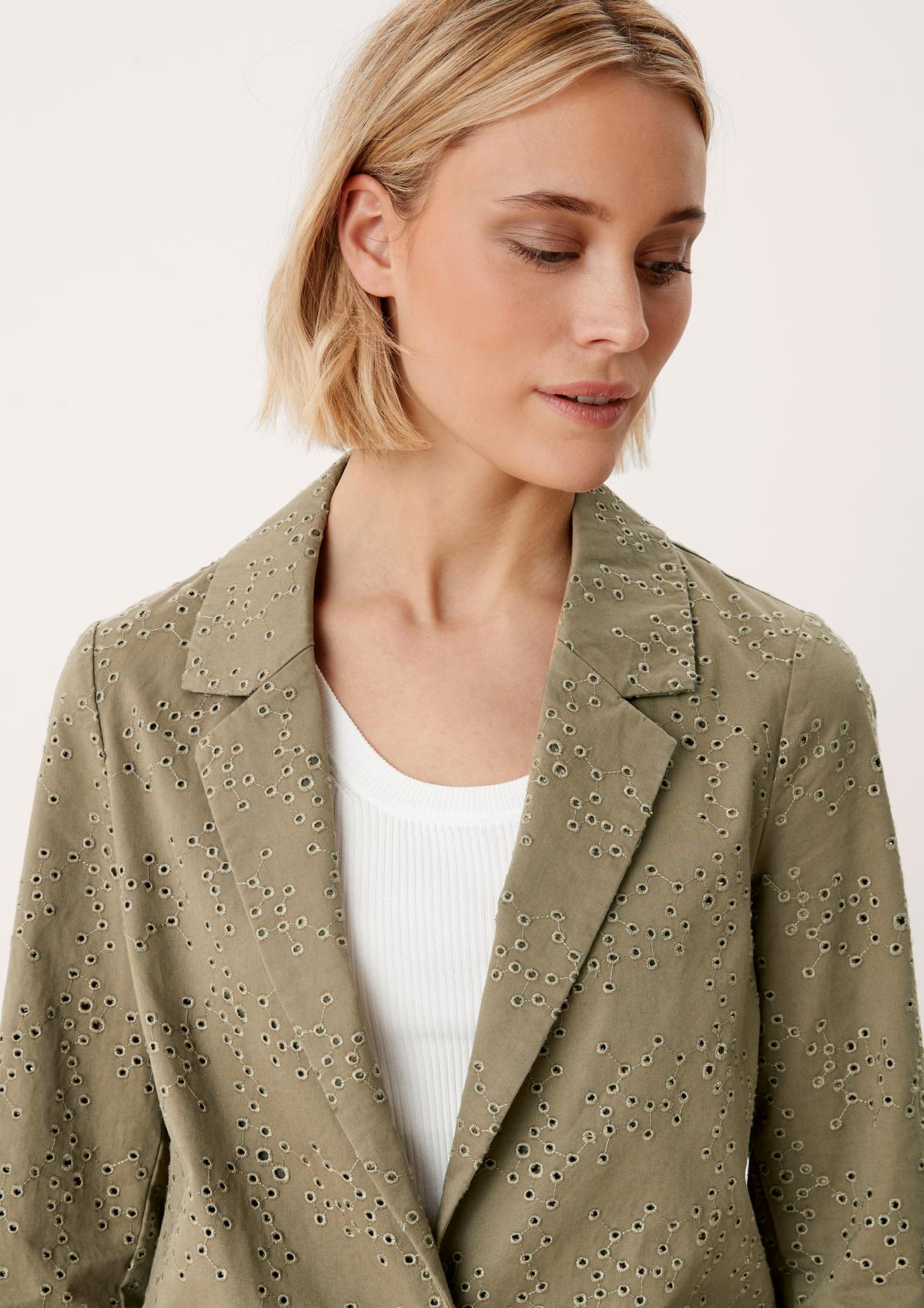 s.Oliver Blazer made of broderie anglaise