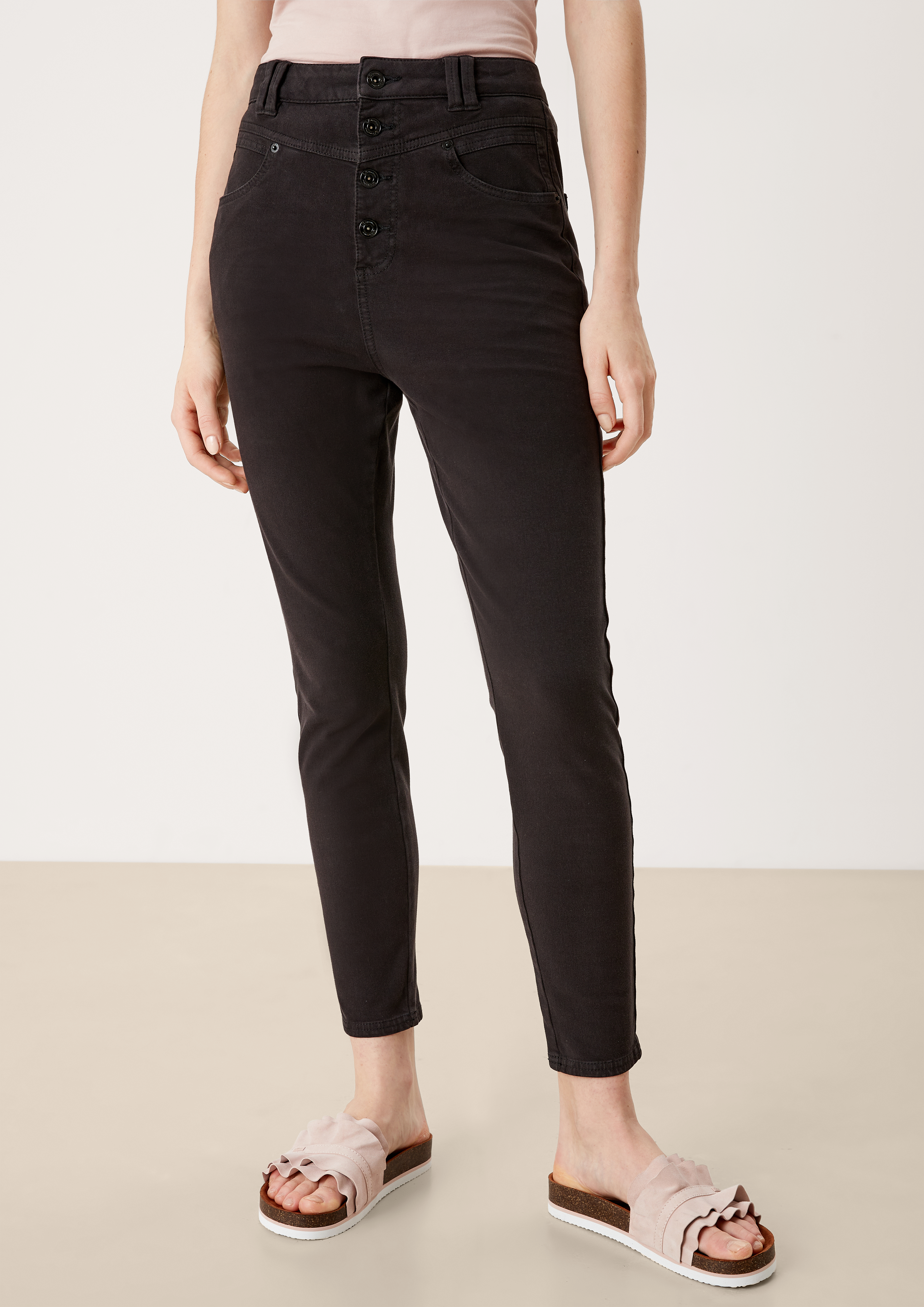 S.Oliver Skinny: Jeans mit Knopfleiste