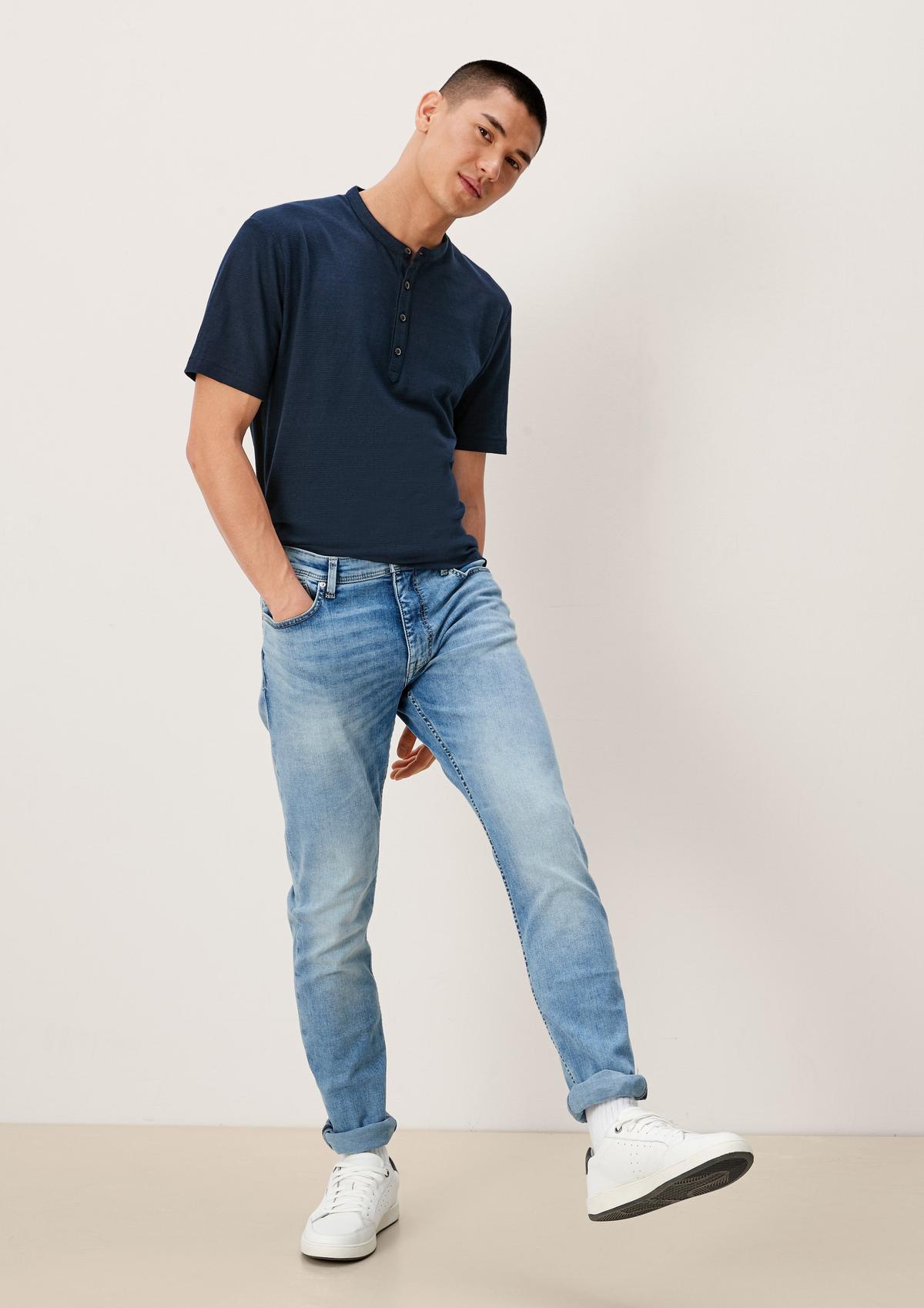 s.Oliver Slim: jeans in een used look