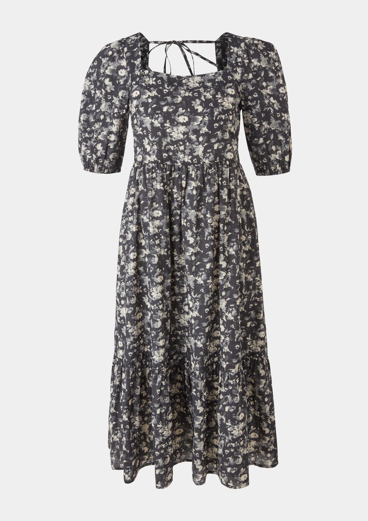 s.Oliver Flounce dress with puff sleeves