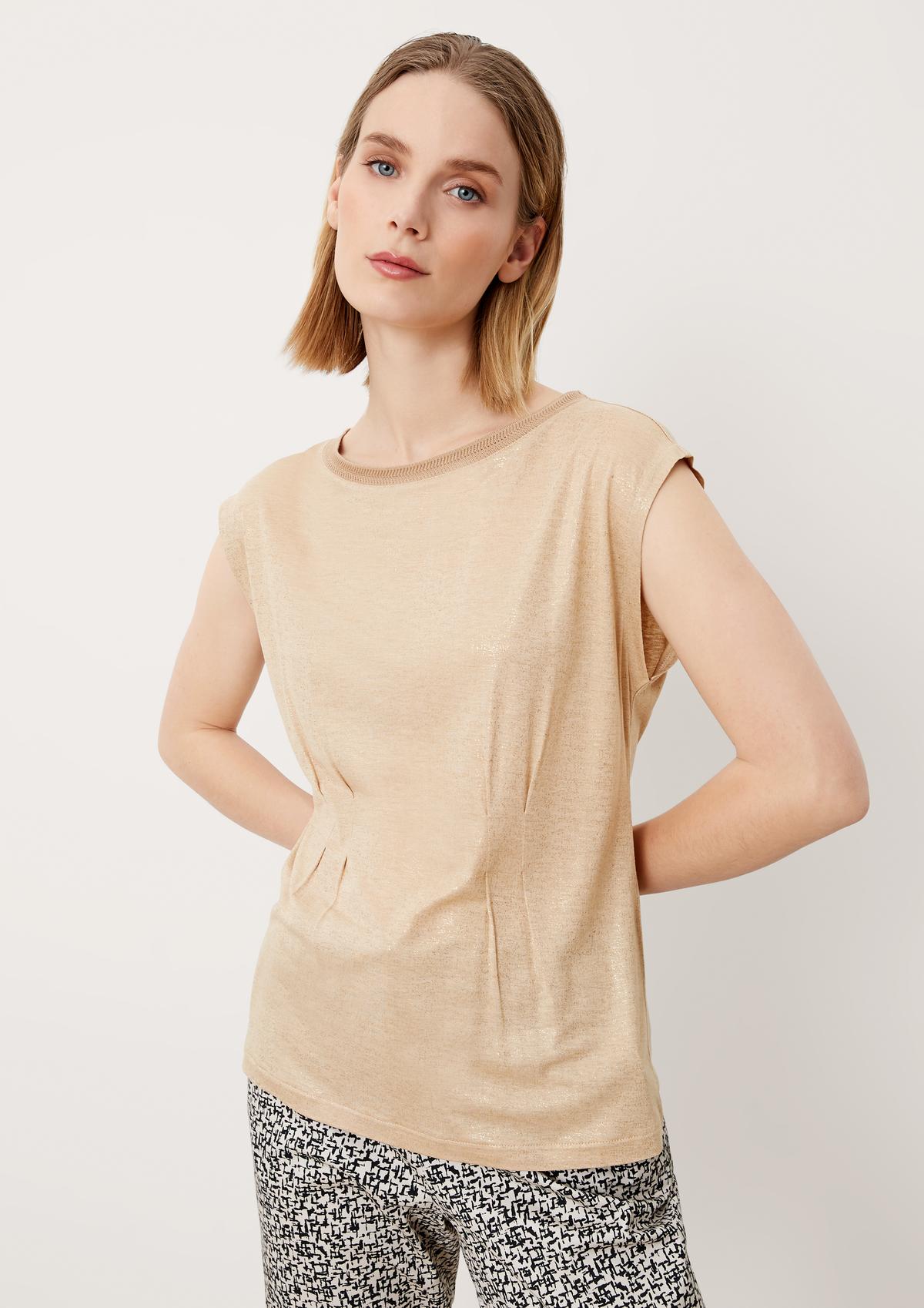 s.Oliver Viscose top with decorative pleats