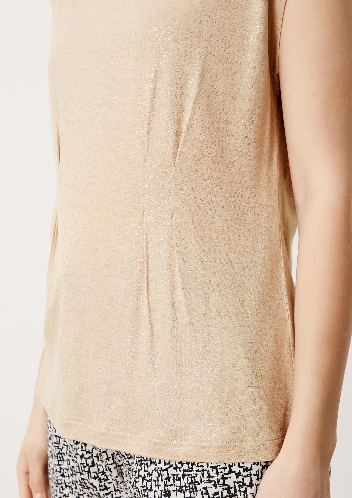 s.Oliver Viscose top with decorative pleats