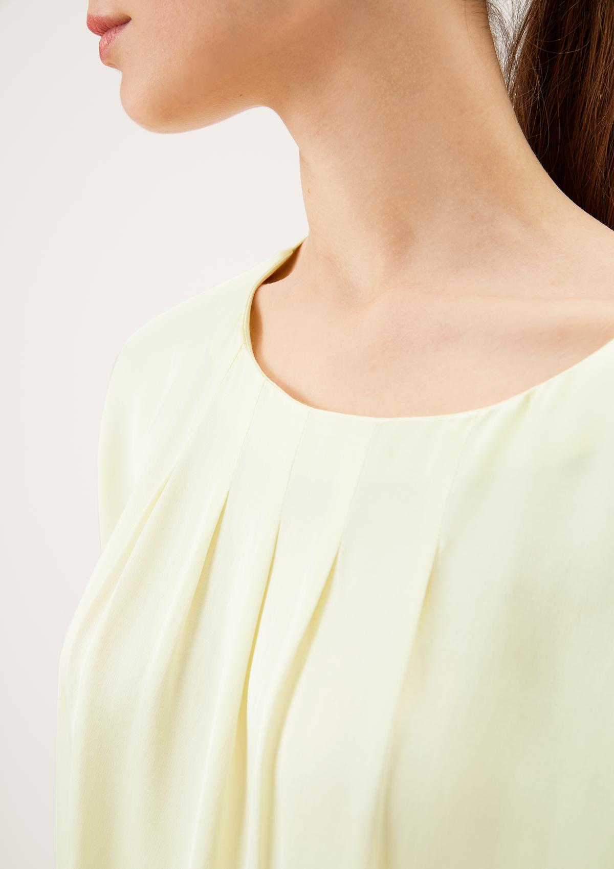 s.Oliver Satin blouse with pleats