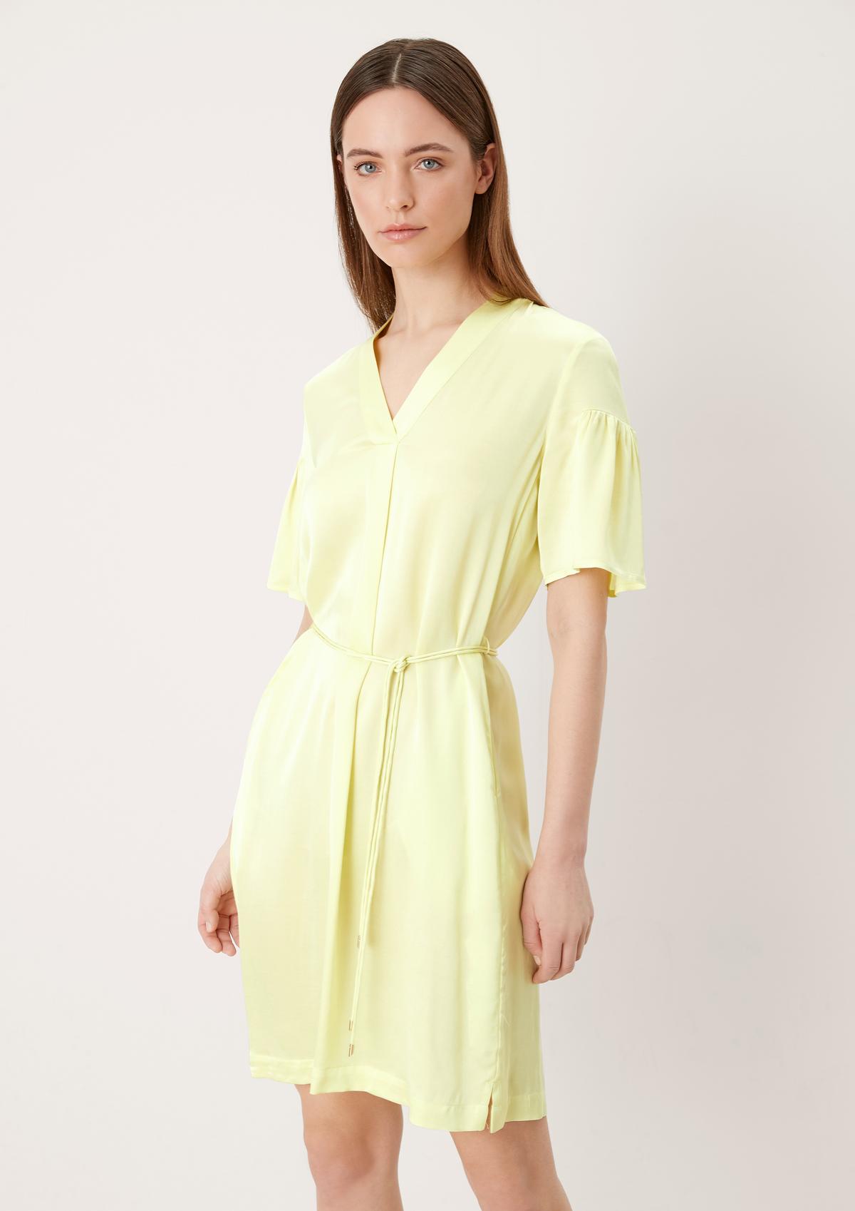 s.Oliver Satin dress with a tie detail