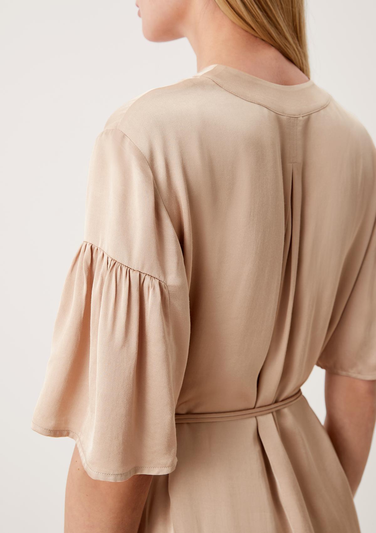 s.Oliver Satijnen jurk met strikdetail