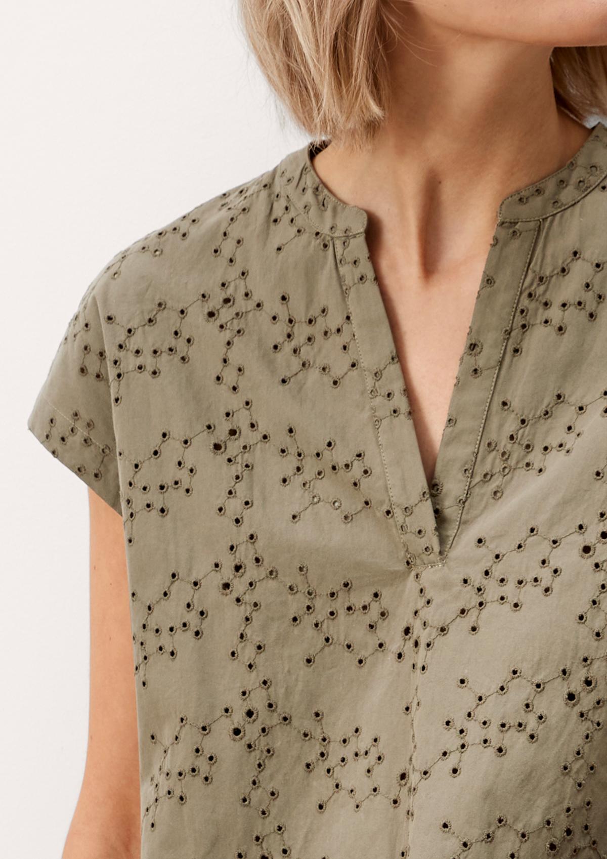 s.Oliver Blusenshirt mit Broderie Anglaise