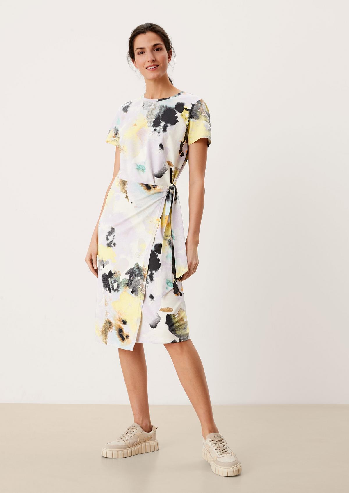 s.Oliver Shirt dress with a wrap effect