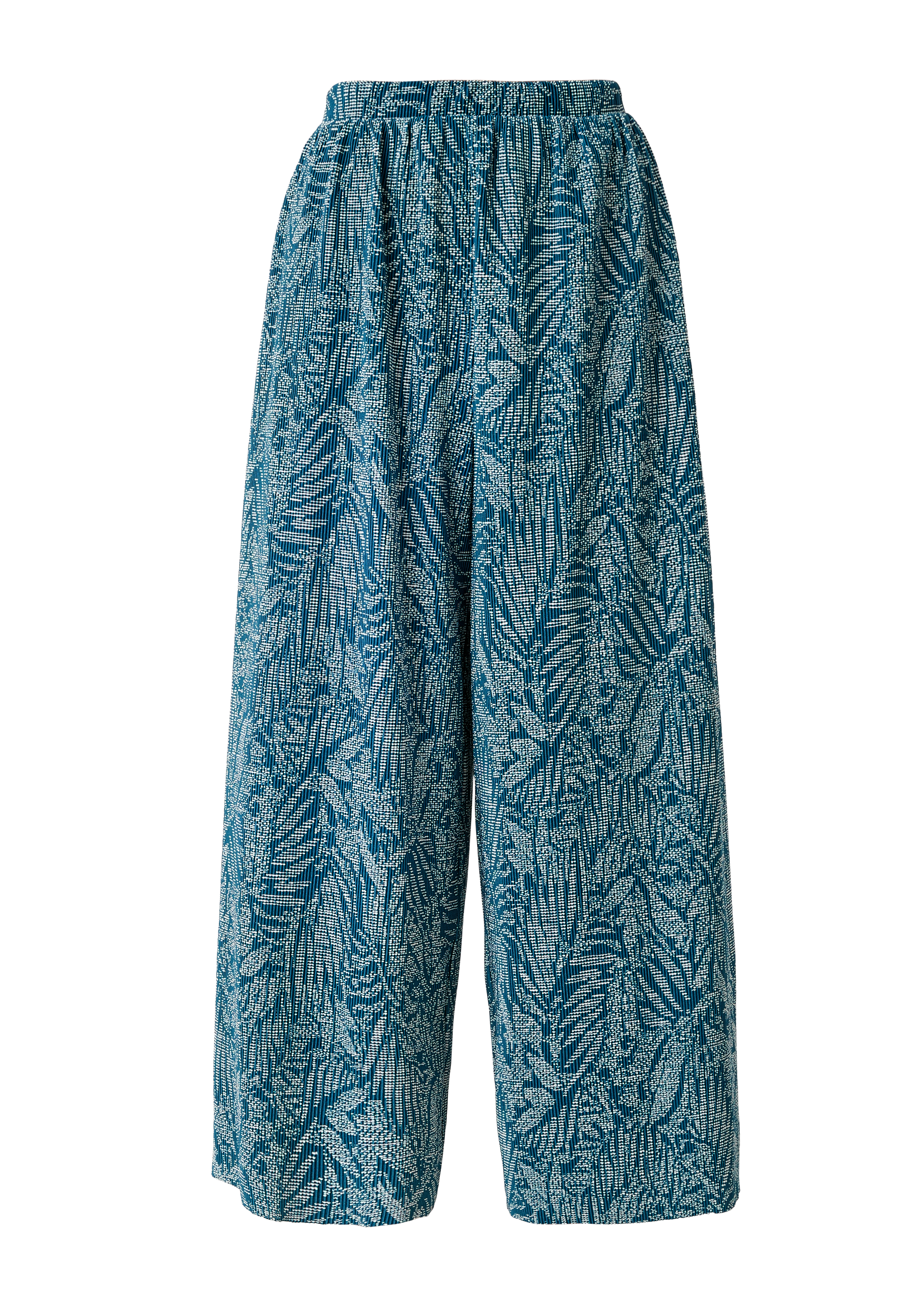 s.Oliver - Regular: Culotte mit Plisseefalten, Damen, Blau