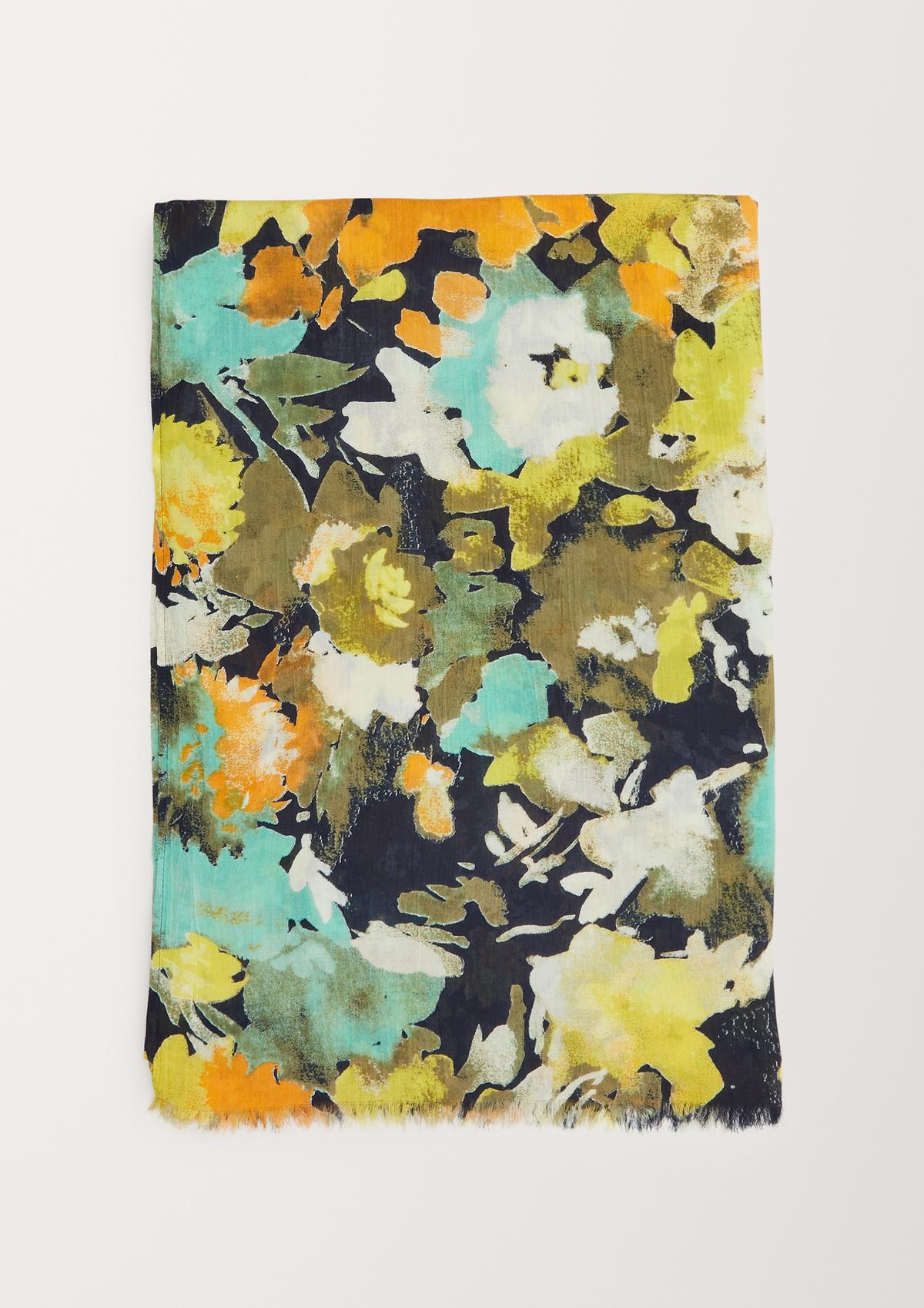 s.Oliver Scarf with floral print