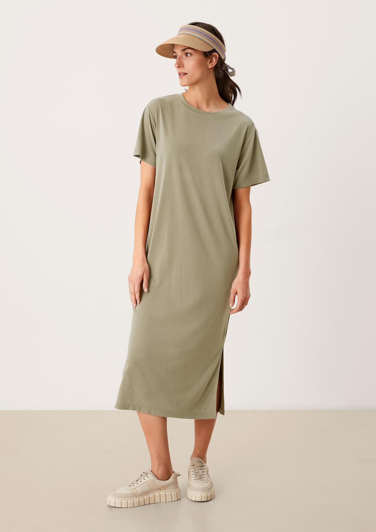 s.Oliver T-Shirt-Kleid mit Seitenschlitzen