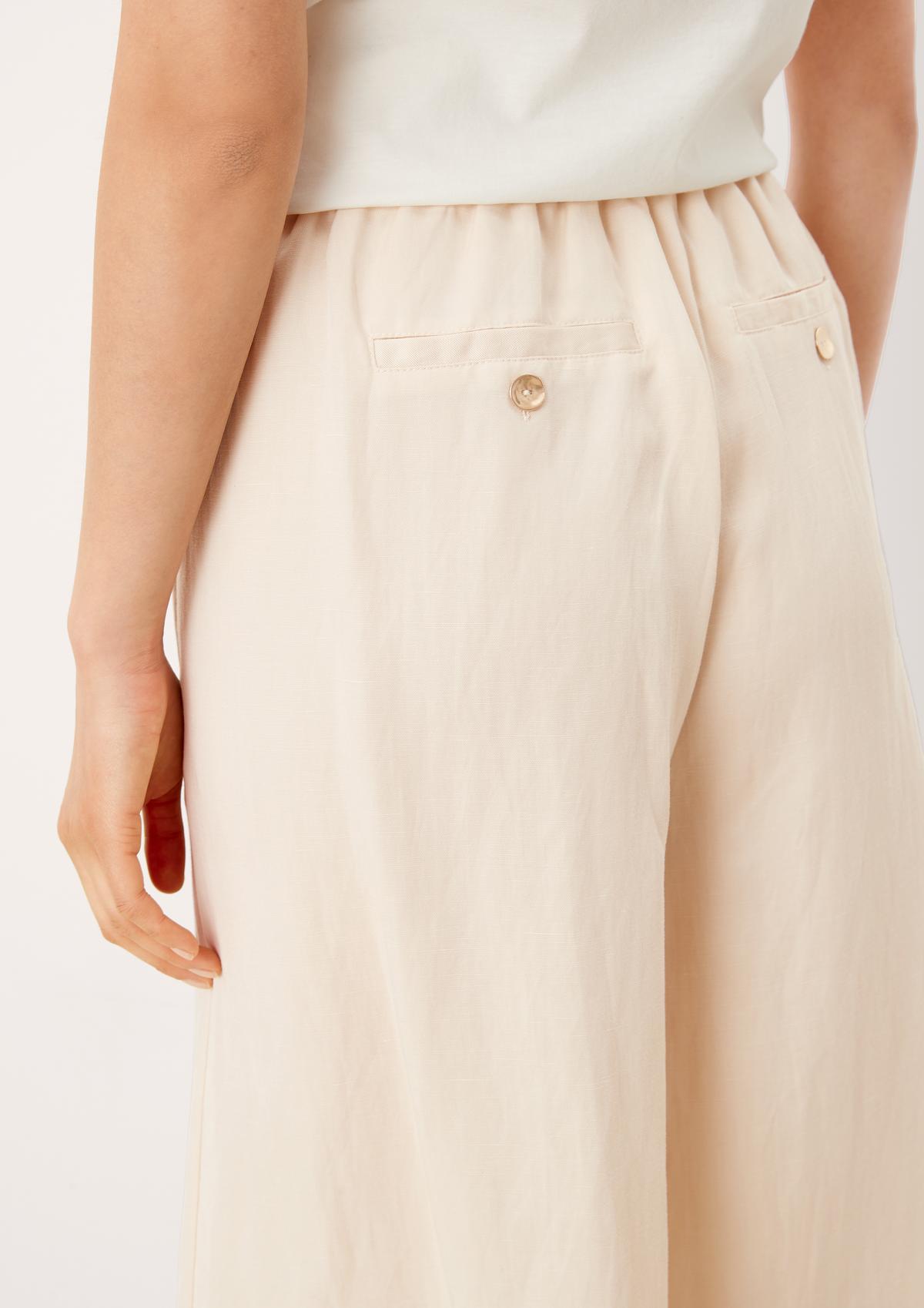 s.Oliver Regular: kalhotová sukně ze směsi s lyocellem