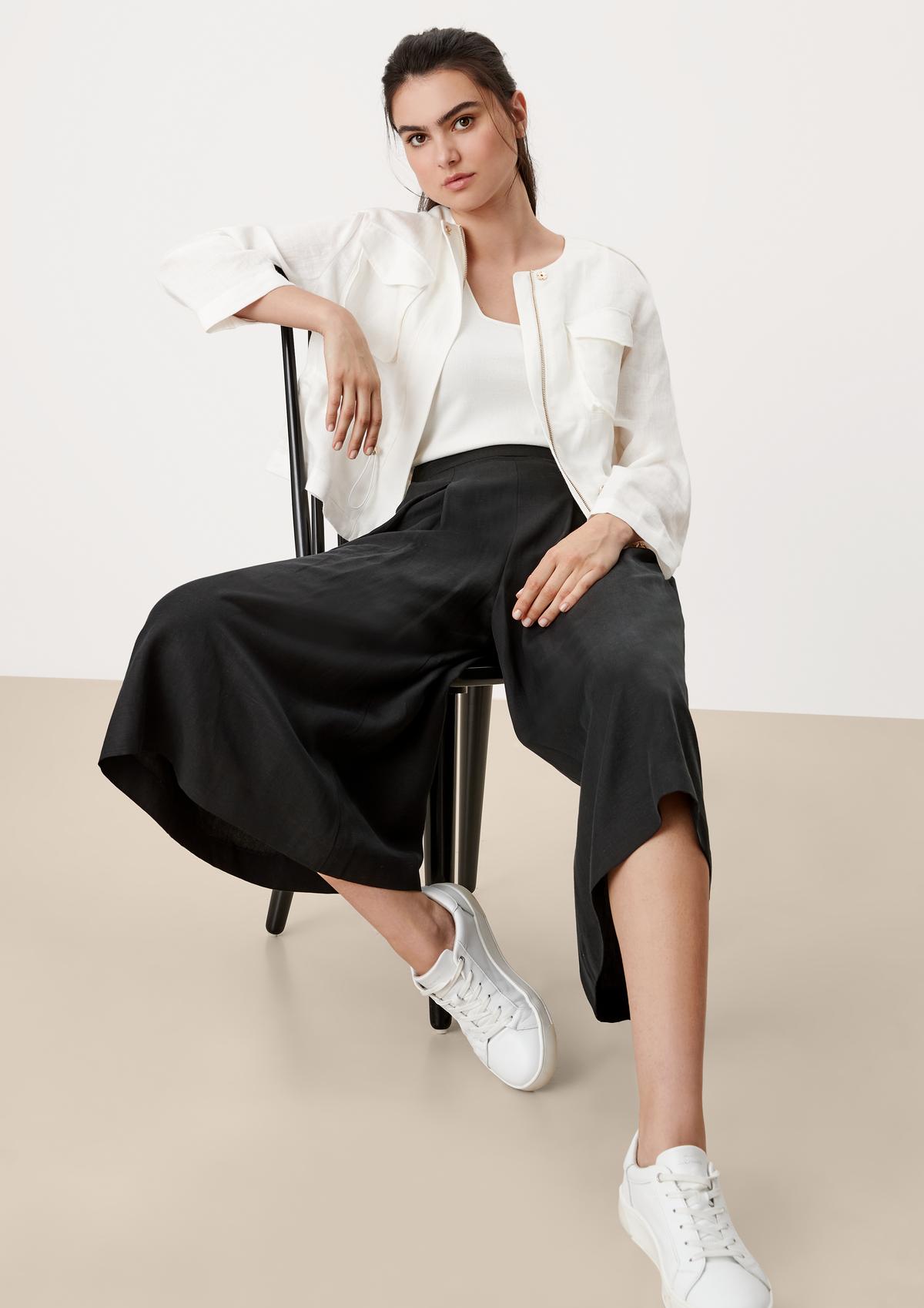 Regular fit: culottes in a lyocell blend