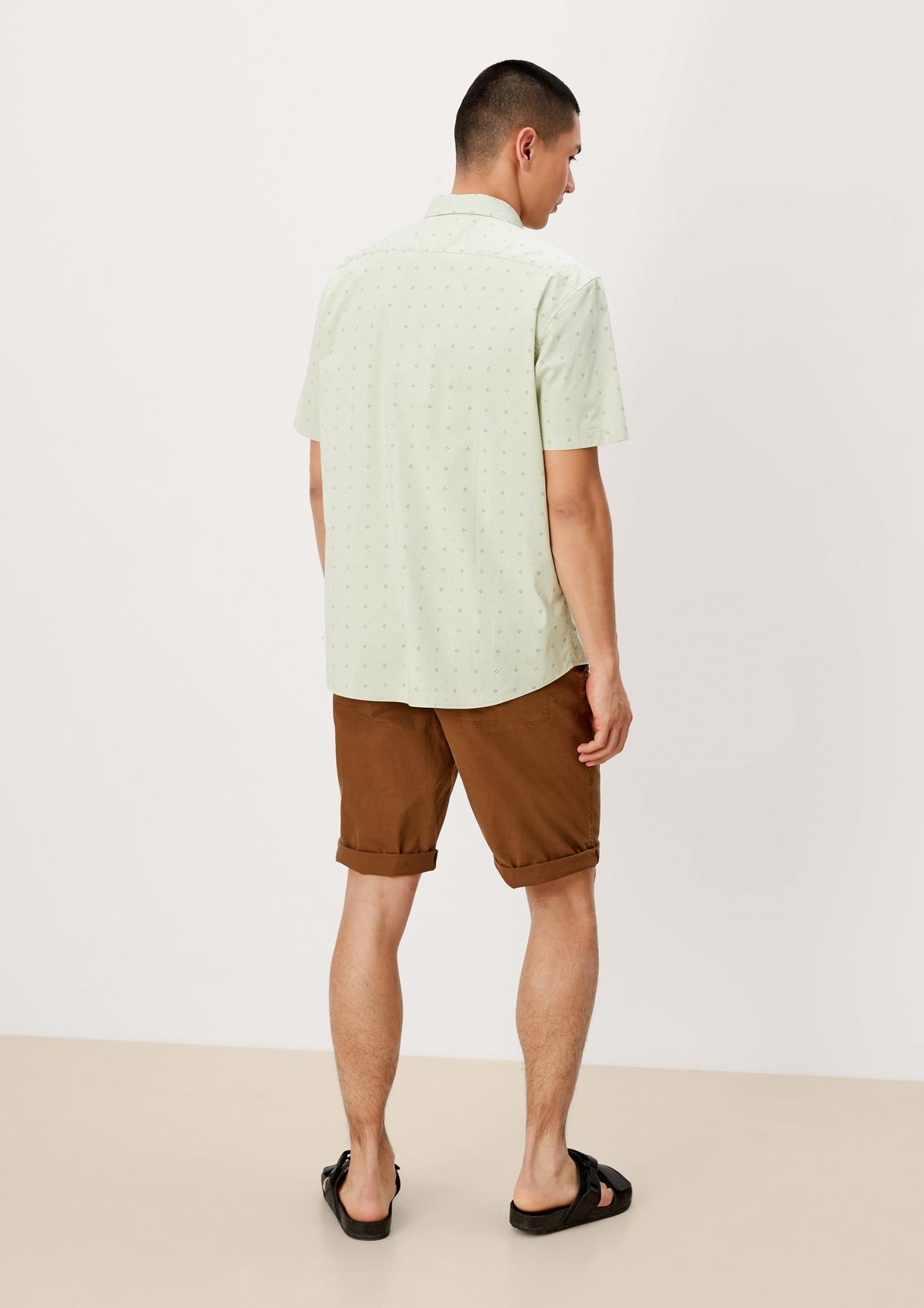 s.Oliver Regular: Kurzarmhemd mit Minimalprint