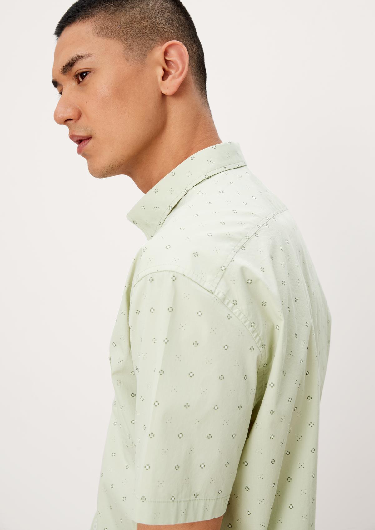 s.Oliver Regular fit: short sleeve shirt with a minimalist print
