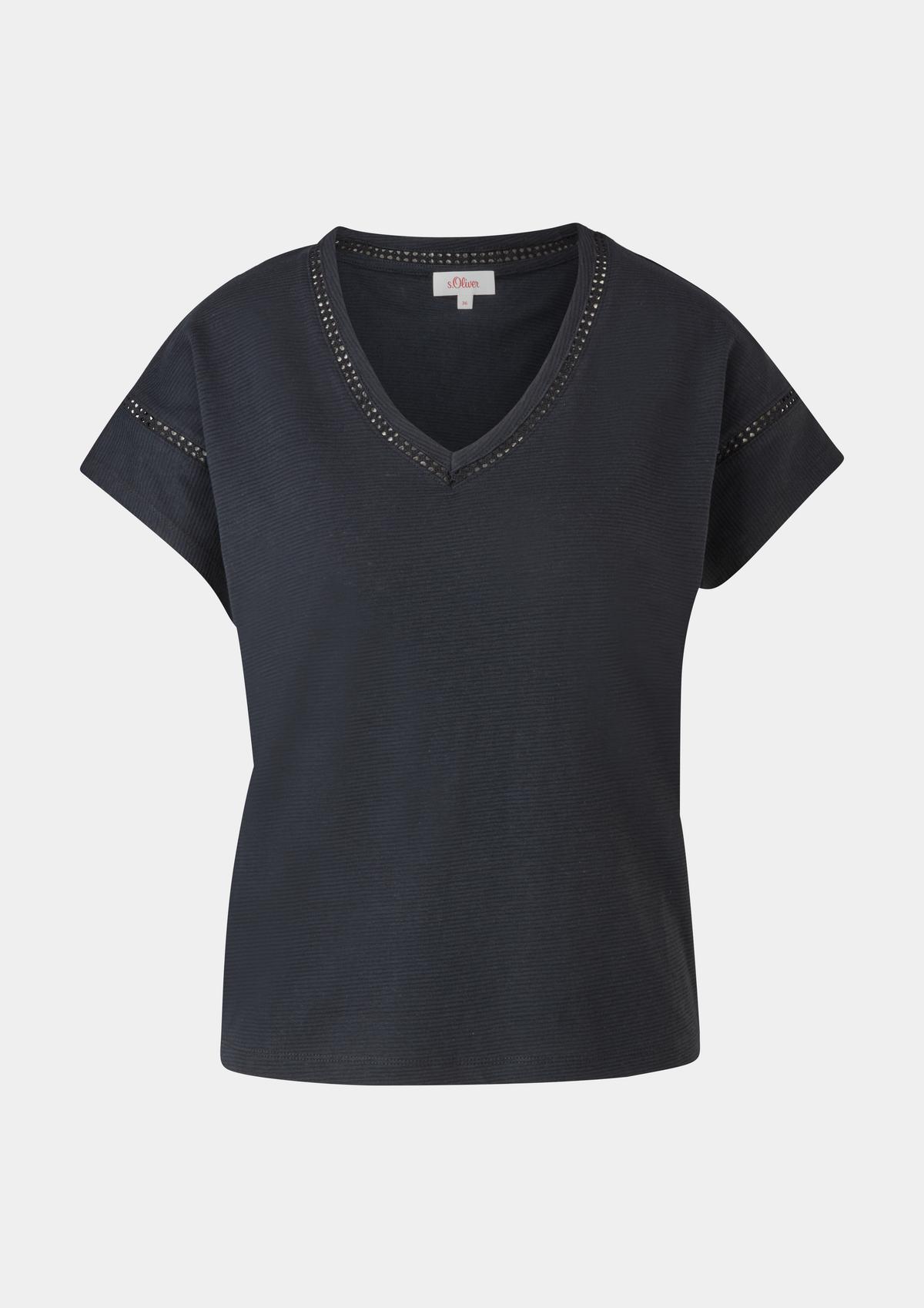 s.Oliver T-shirt with crocheted lace