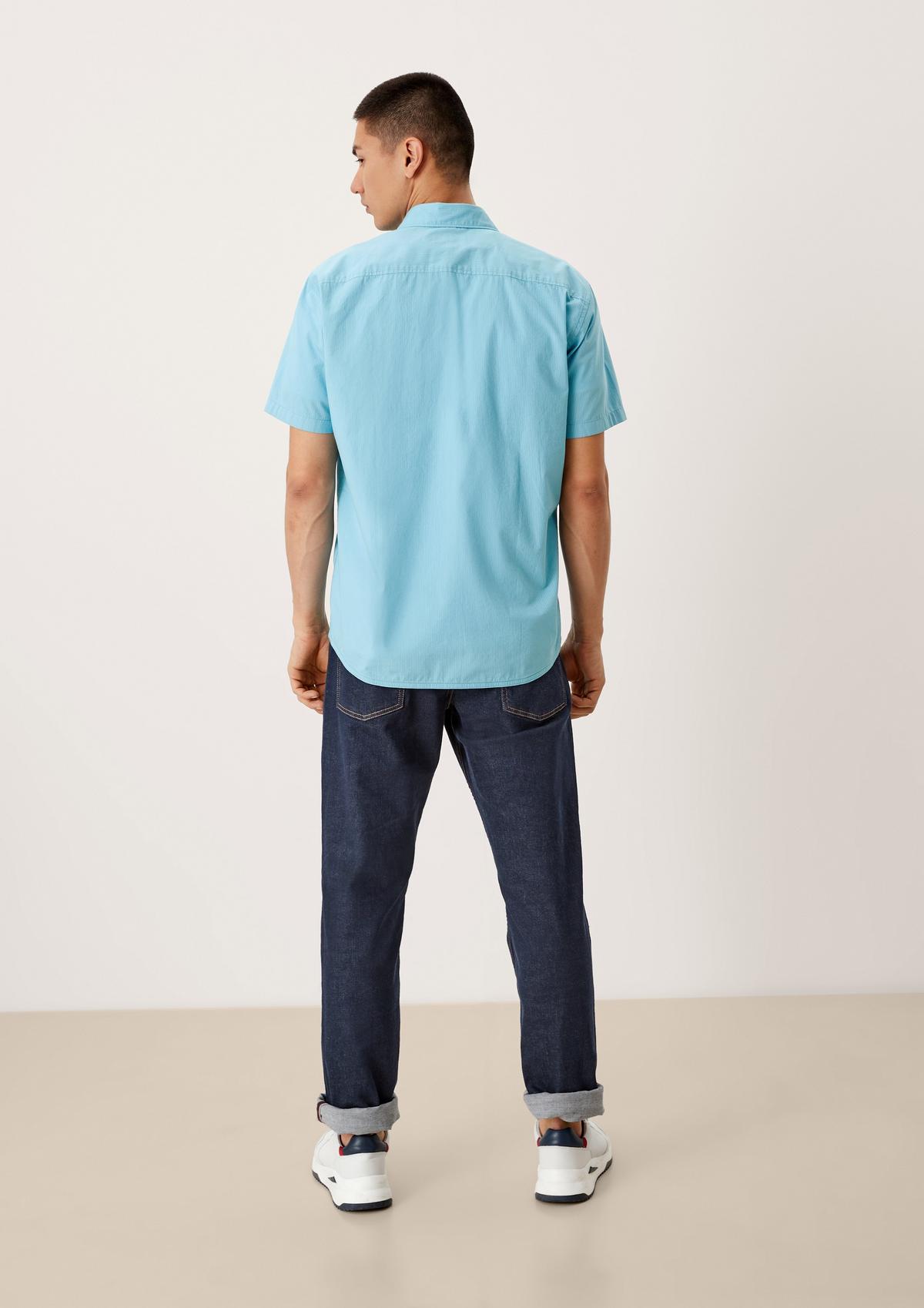 s.Oliver Regular: overhemd in een fijn streepmotief