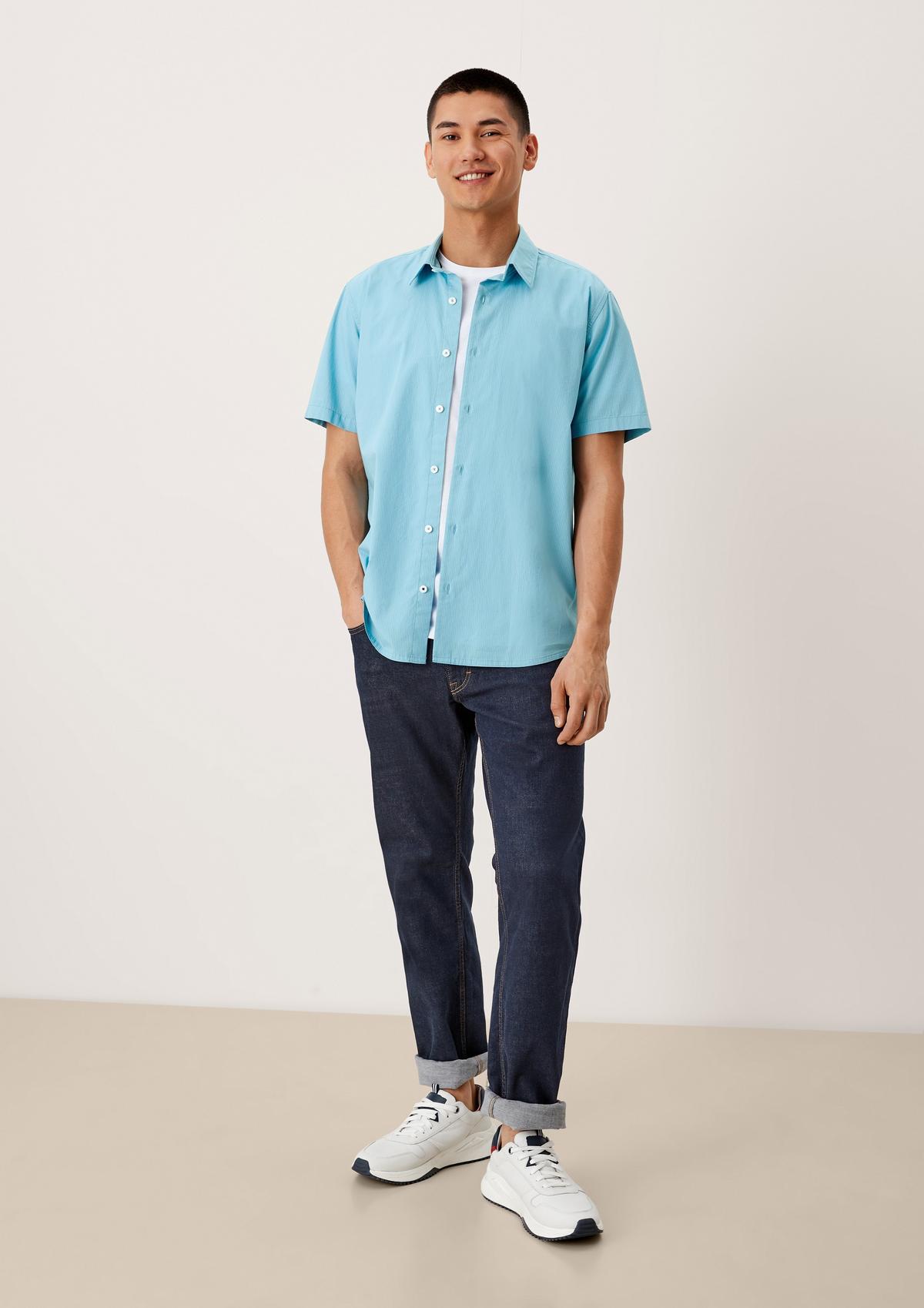 s.Oliver Regular fit: shirt with a fine stripe pattern