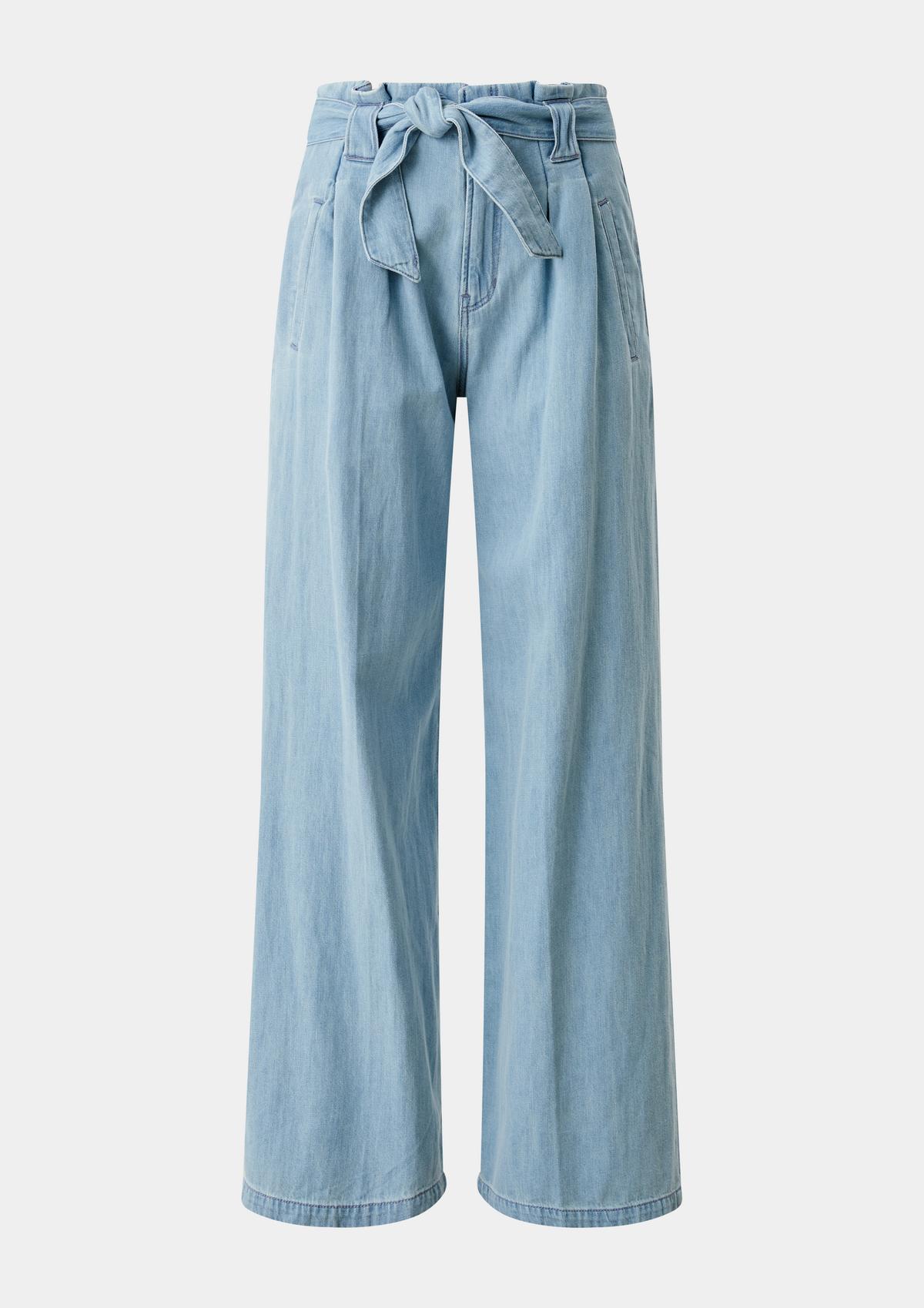 s.Oliver Regular fit: blended linen jeans