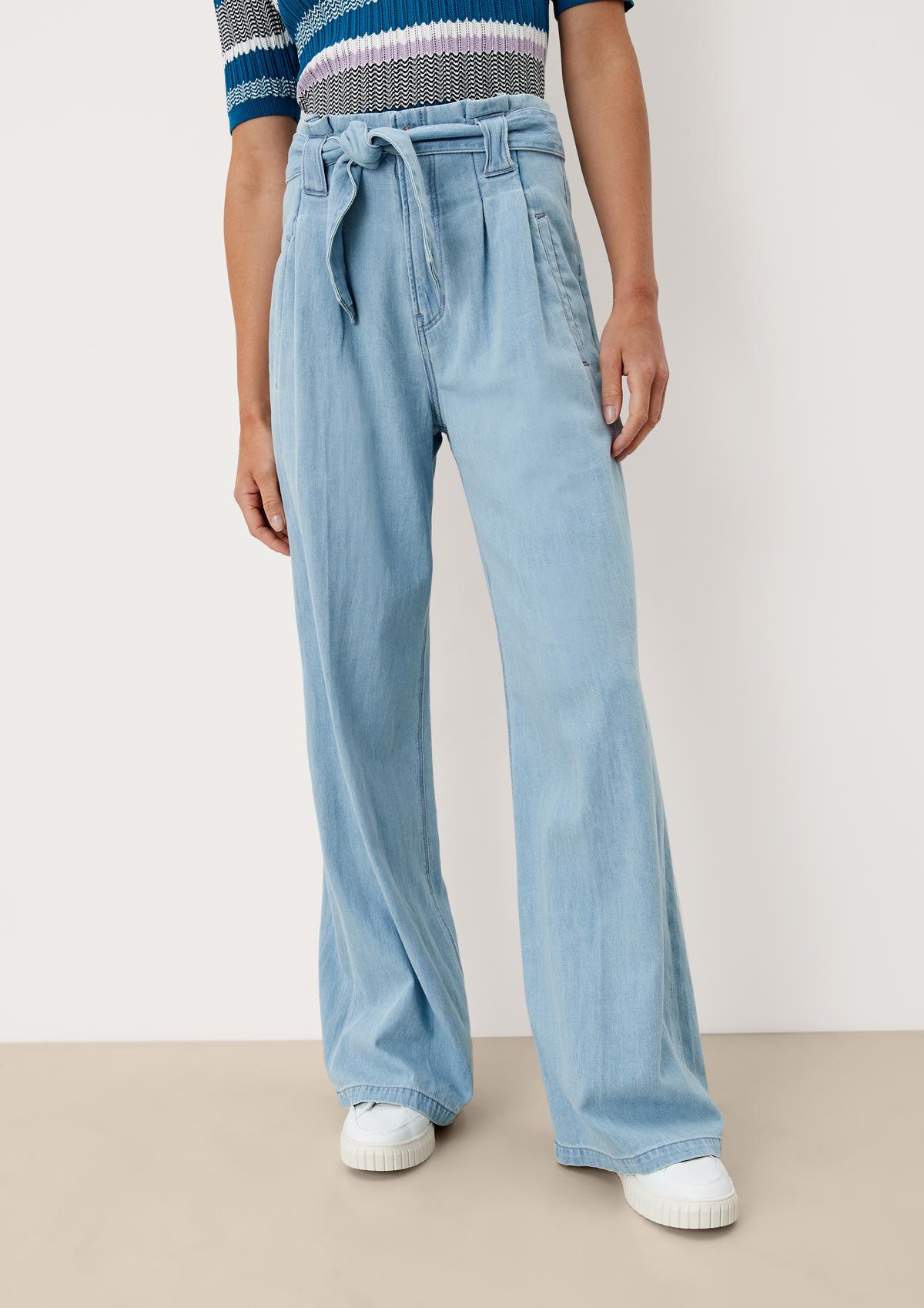 s.Oliver Regular: Jeans aus Leinenmix