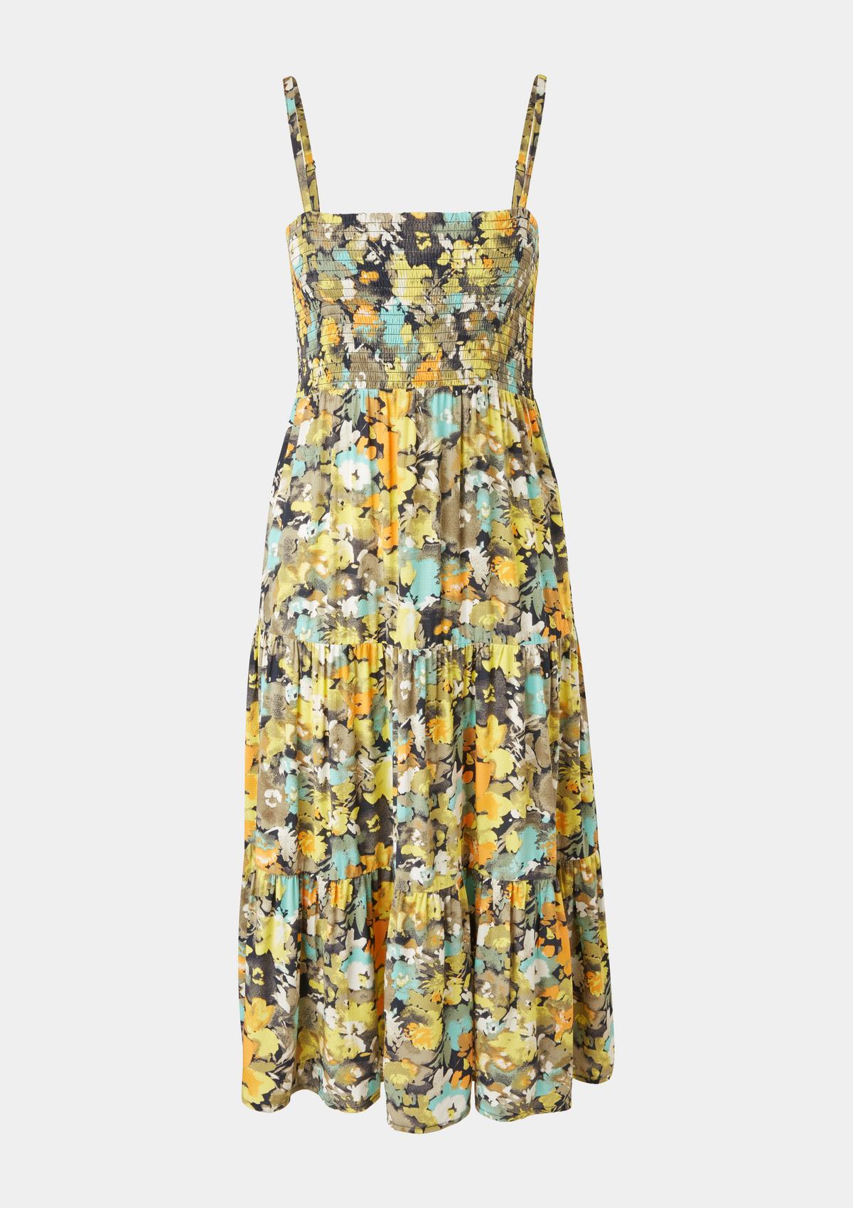 s.Oliver Midi-jurk met gesmokt detail