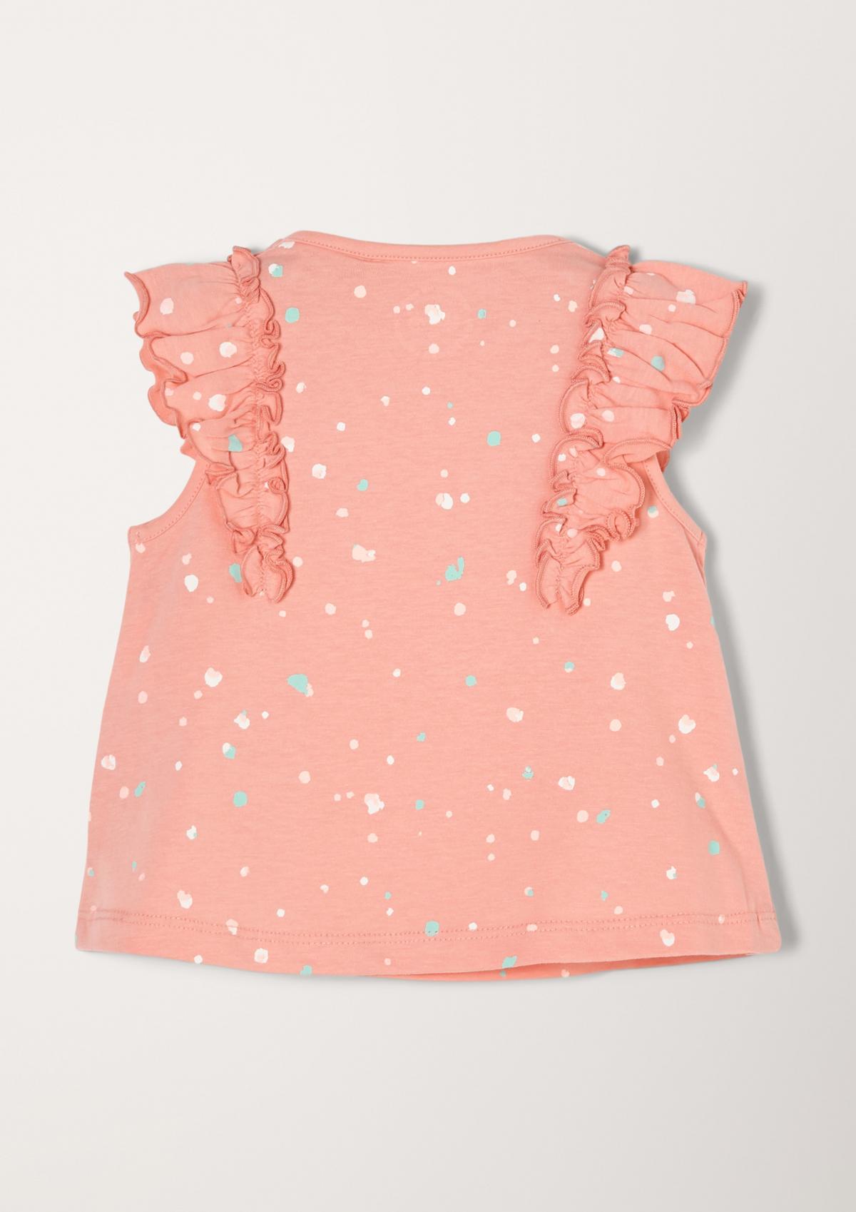 s.Oliver Jersey top with ruffles