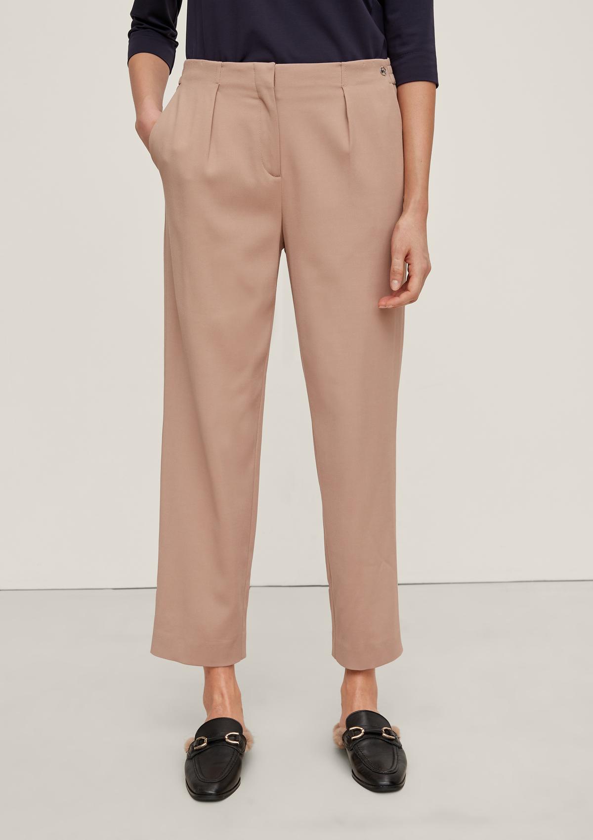 comma Regular fit: cloth trousers with an elasticated waistband