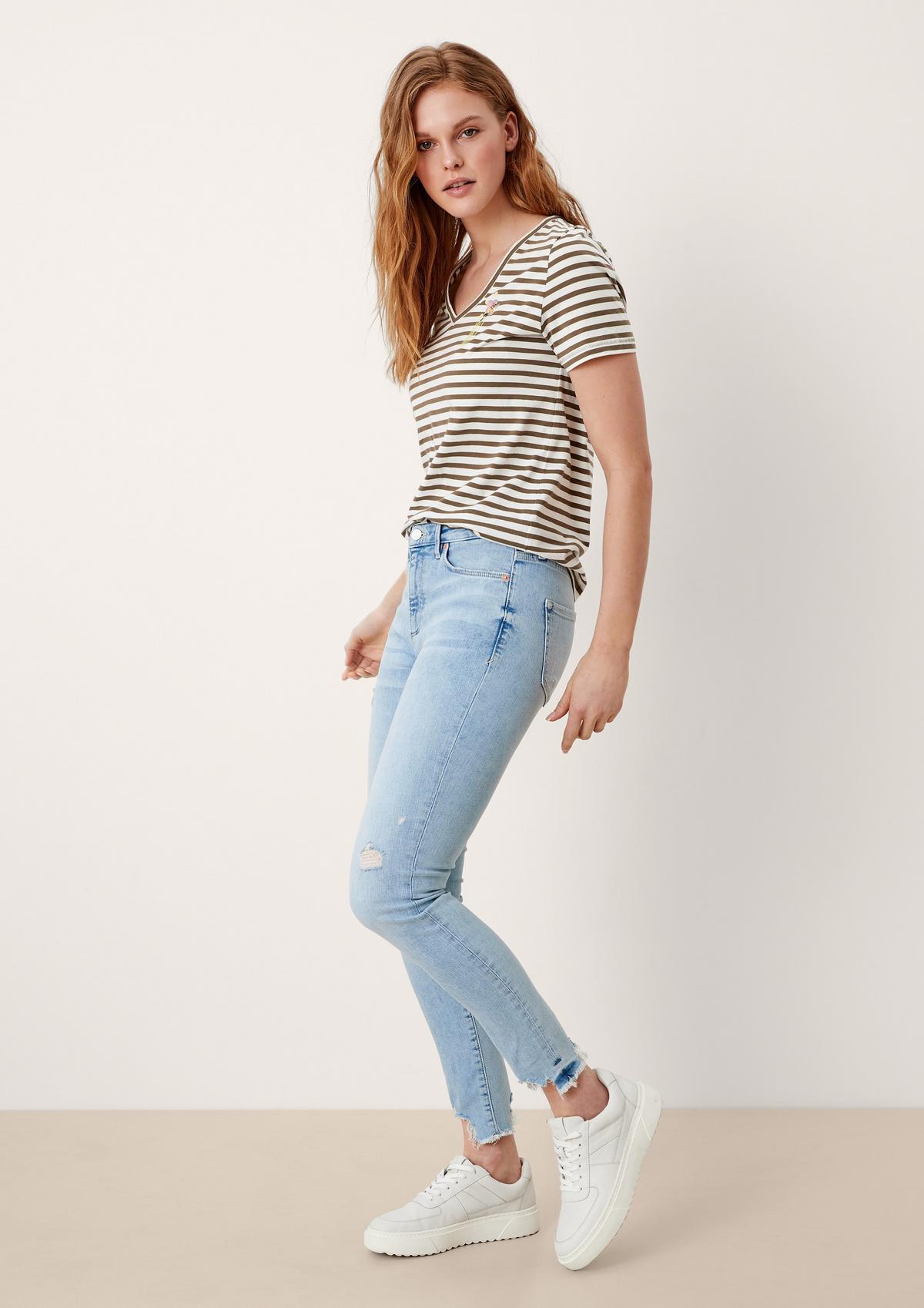 s.Oliver Slim fit: garment-washed jeans