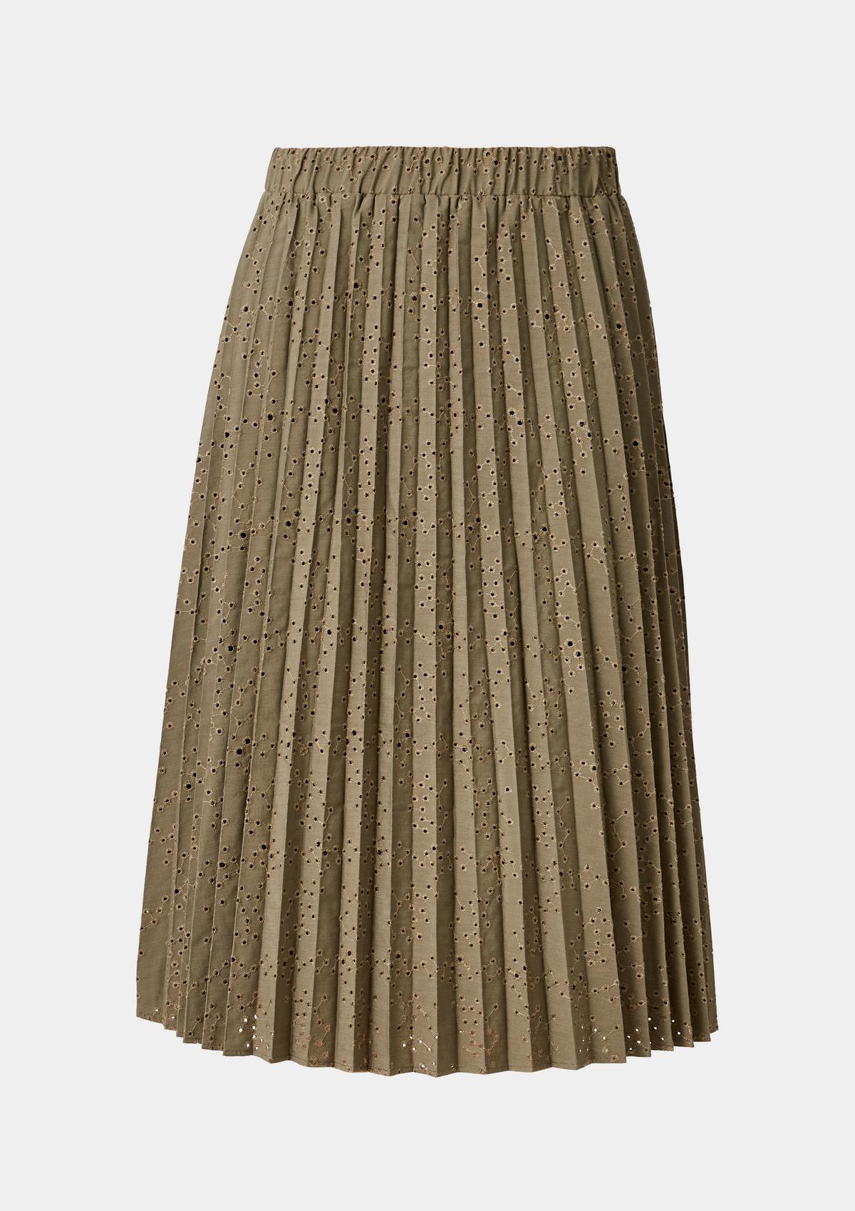 s.Oliver Pleated skirt with an openwork pattern