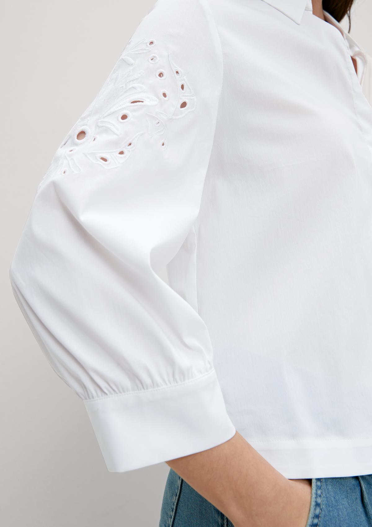comma Blouse with broderie anglaise