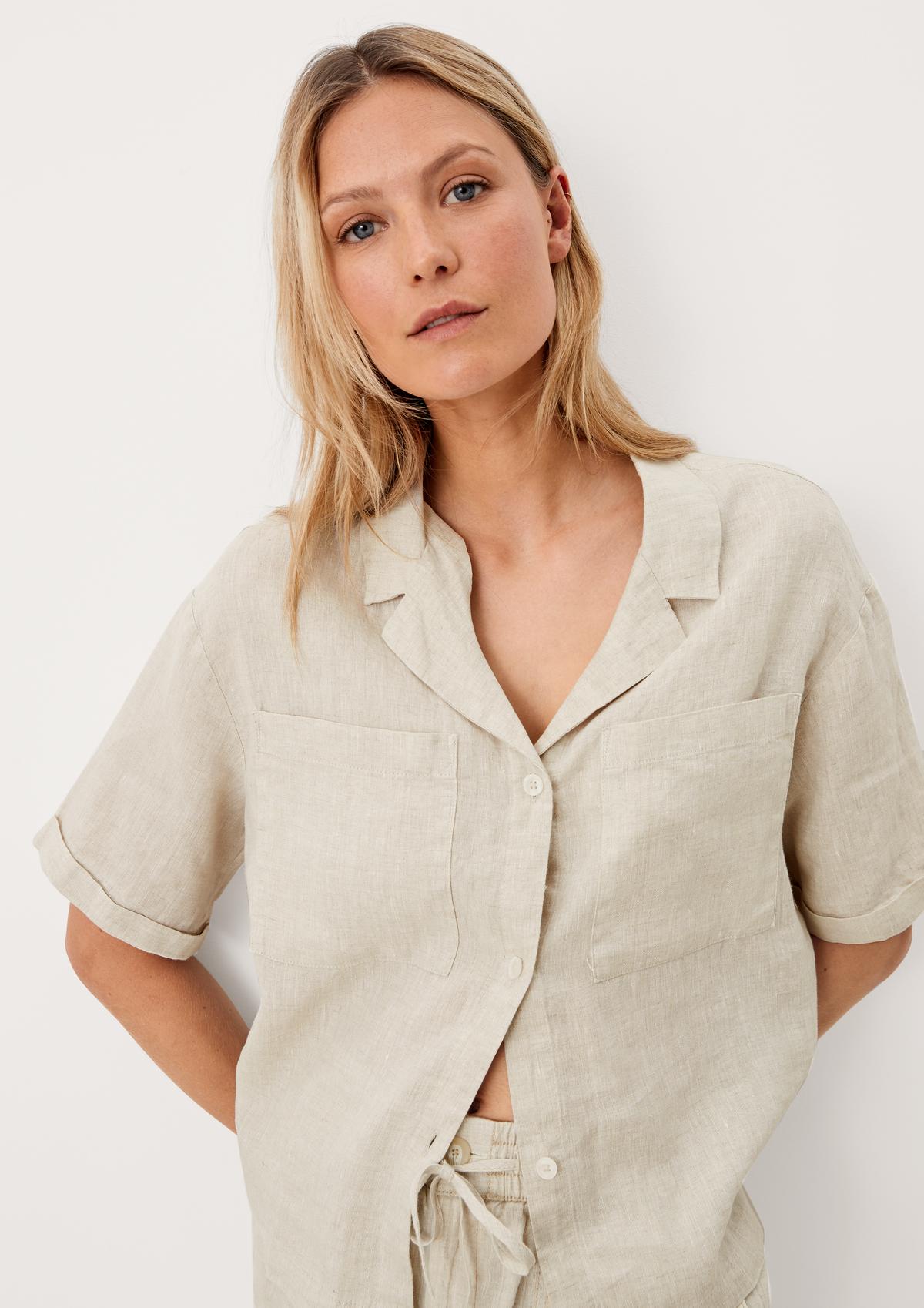 s.Oliver Blouse made of natural linen