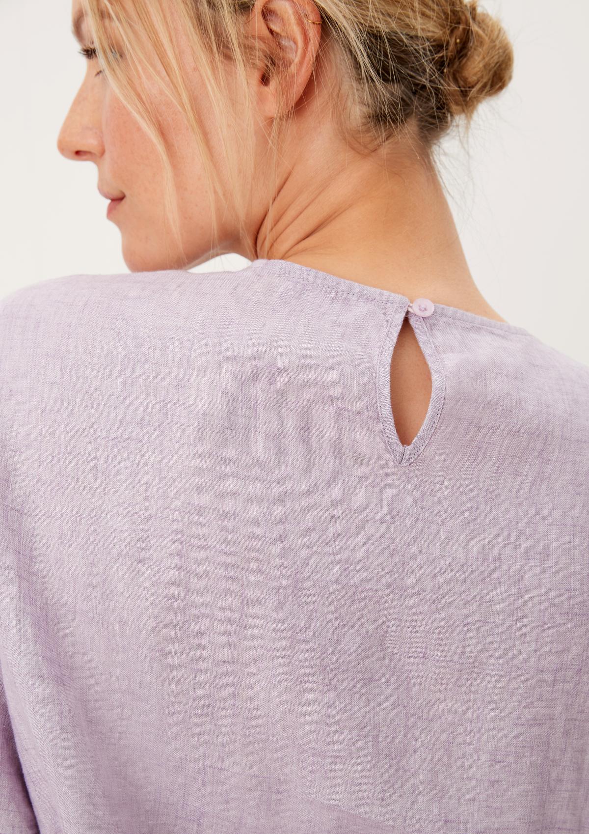 s.Oliver Linen blouse with an elasticated waistband