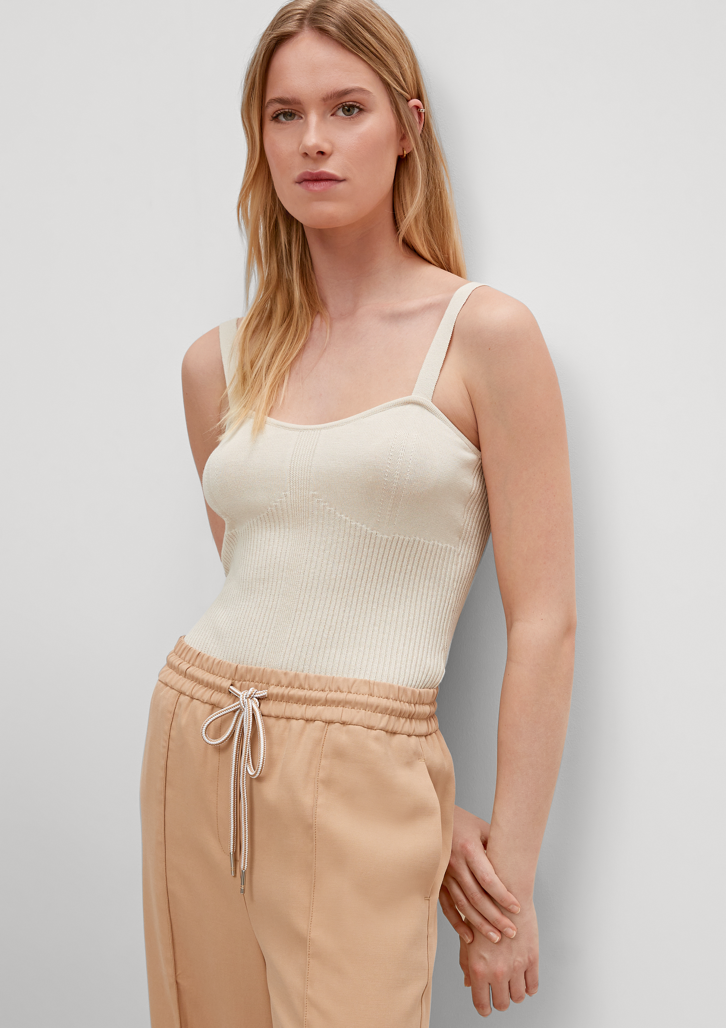 Buy H&M Textured-weave corset top 2024 Online