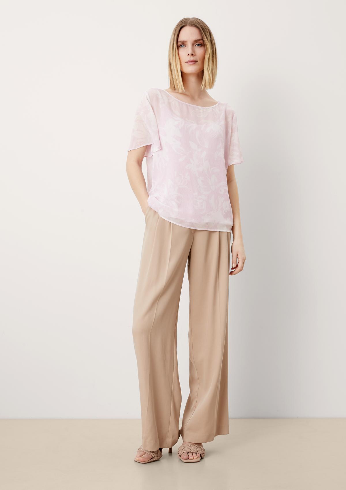 s.Oliver Chiffon blouse with a strappy top