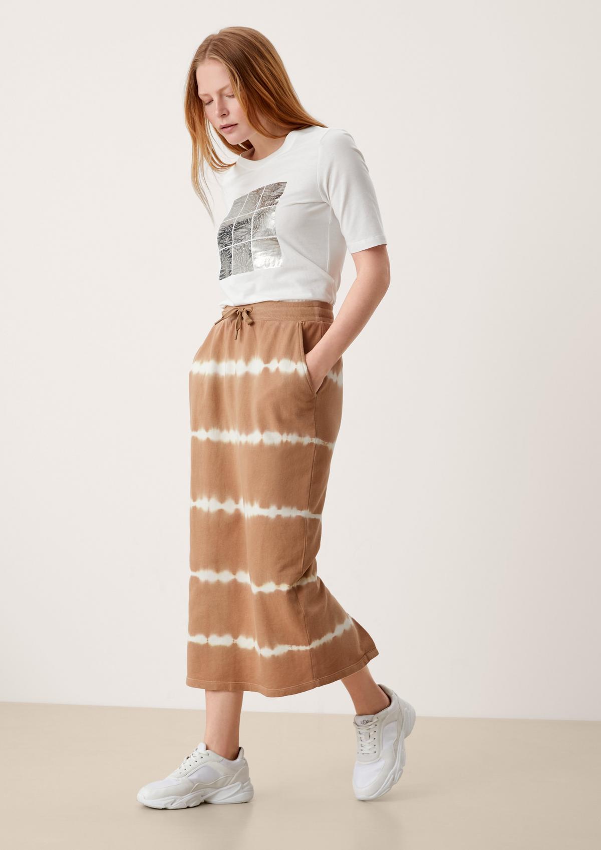 s.Oliver Maxi skirt with batik stripes