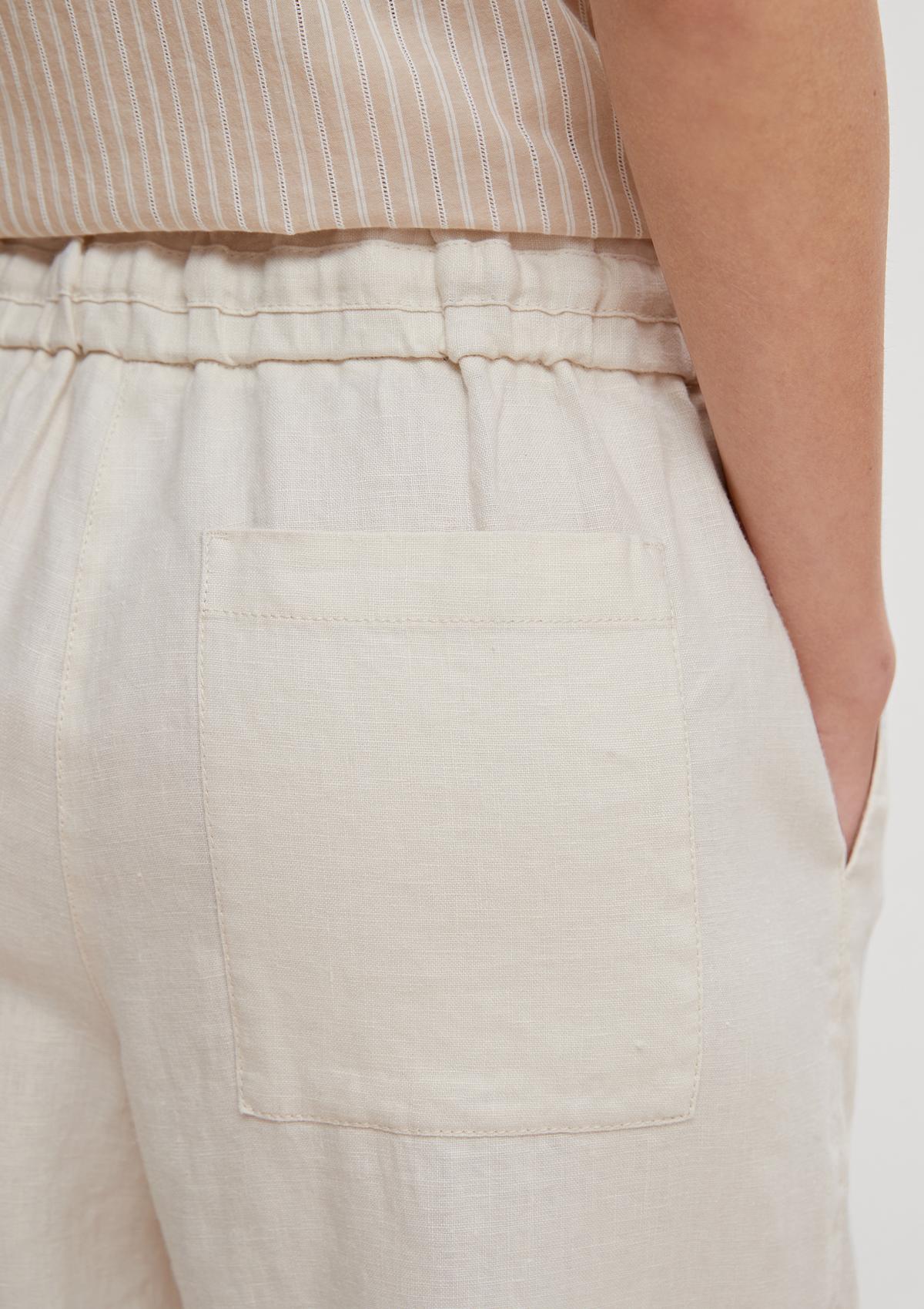 comma Regular fit: Linen culottes