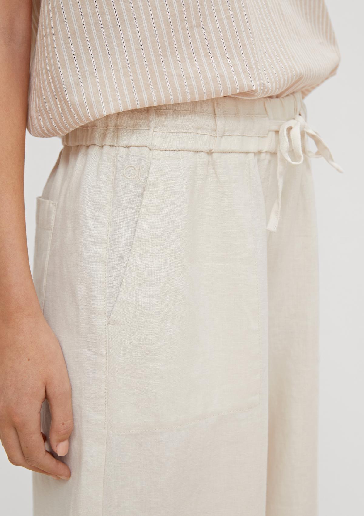 comma Regular fit: Linen culottes