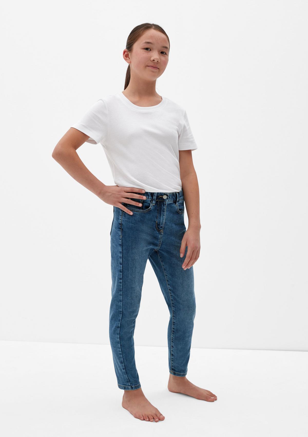 s.Oliver Regular: jeans met borduursels