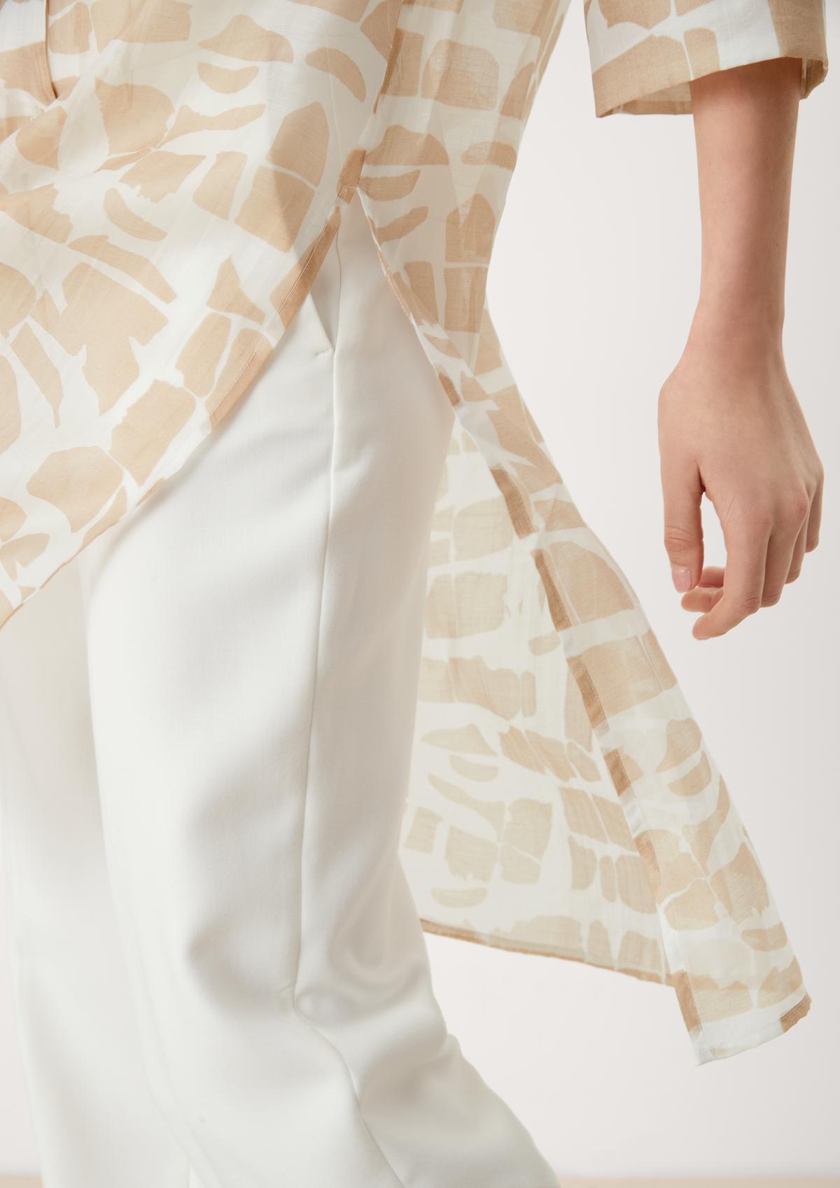 s.Oliver Semi-sheer long blouse
