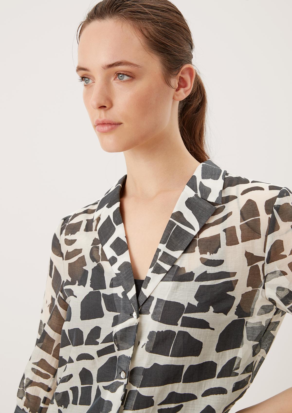 s.Oliver Semi-sheer long blouse
