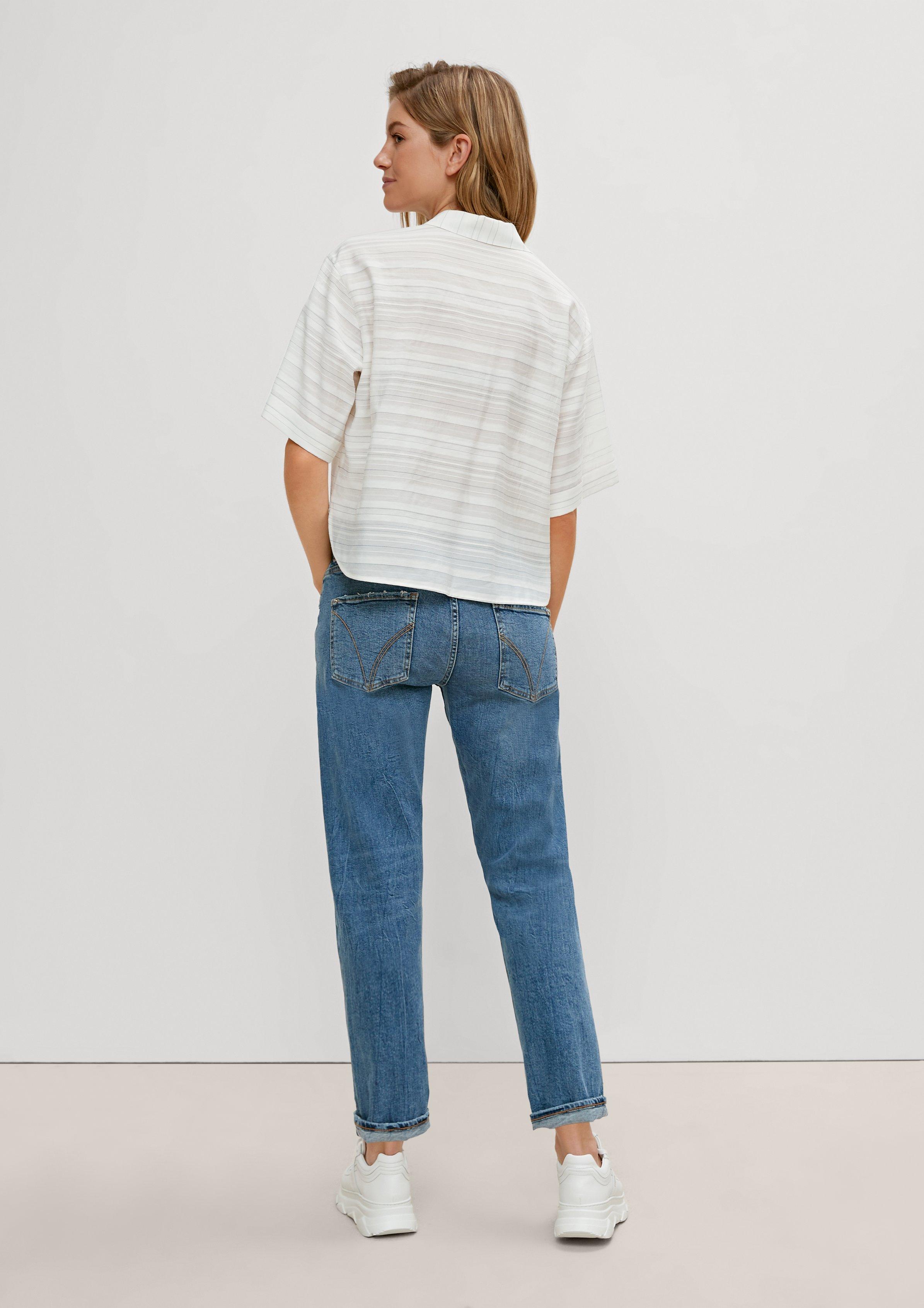 Jacquardbluse in 01G3