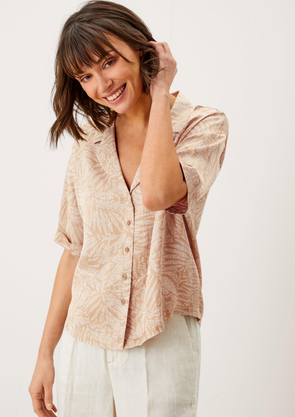 s.Oliver Short sleeve blouse in a boxy fit