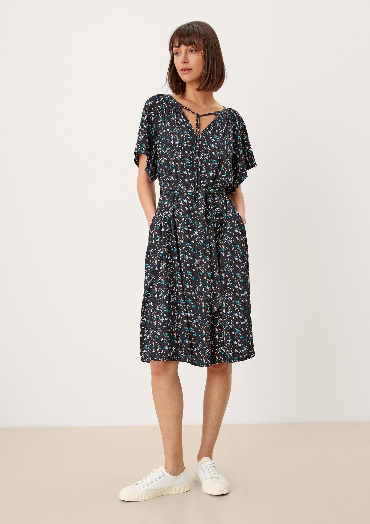 s.Oliver Viscose dress with an all-over print